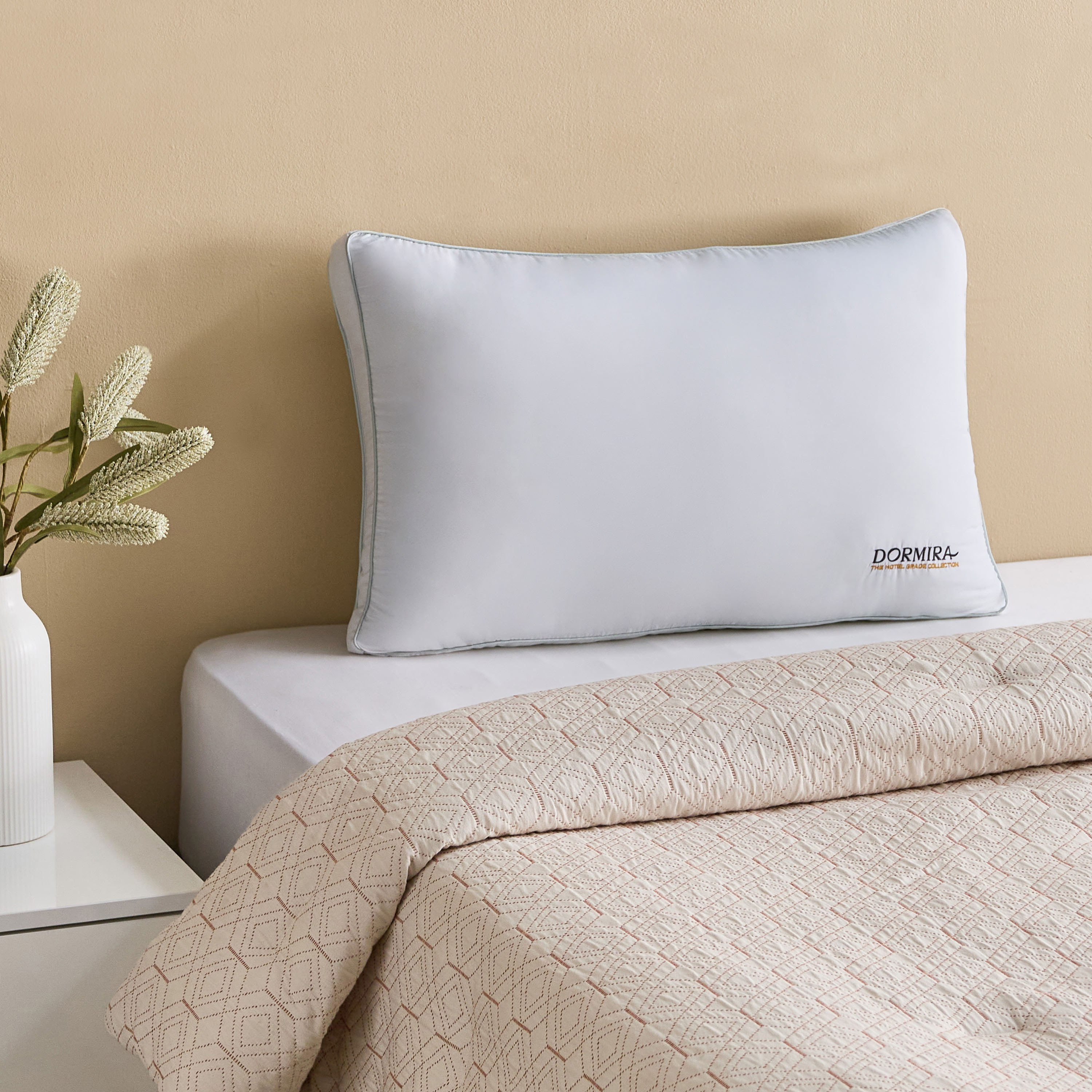 Dormira Hotel Grade Collection MicroFresh Soft Pillow with Embroidery - 45x70+5 cm-hbxhomeware-hbxbedroom-image-5