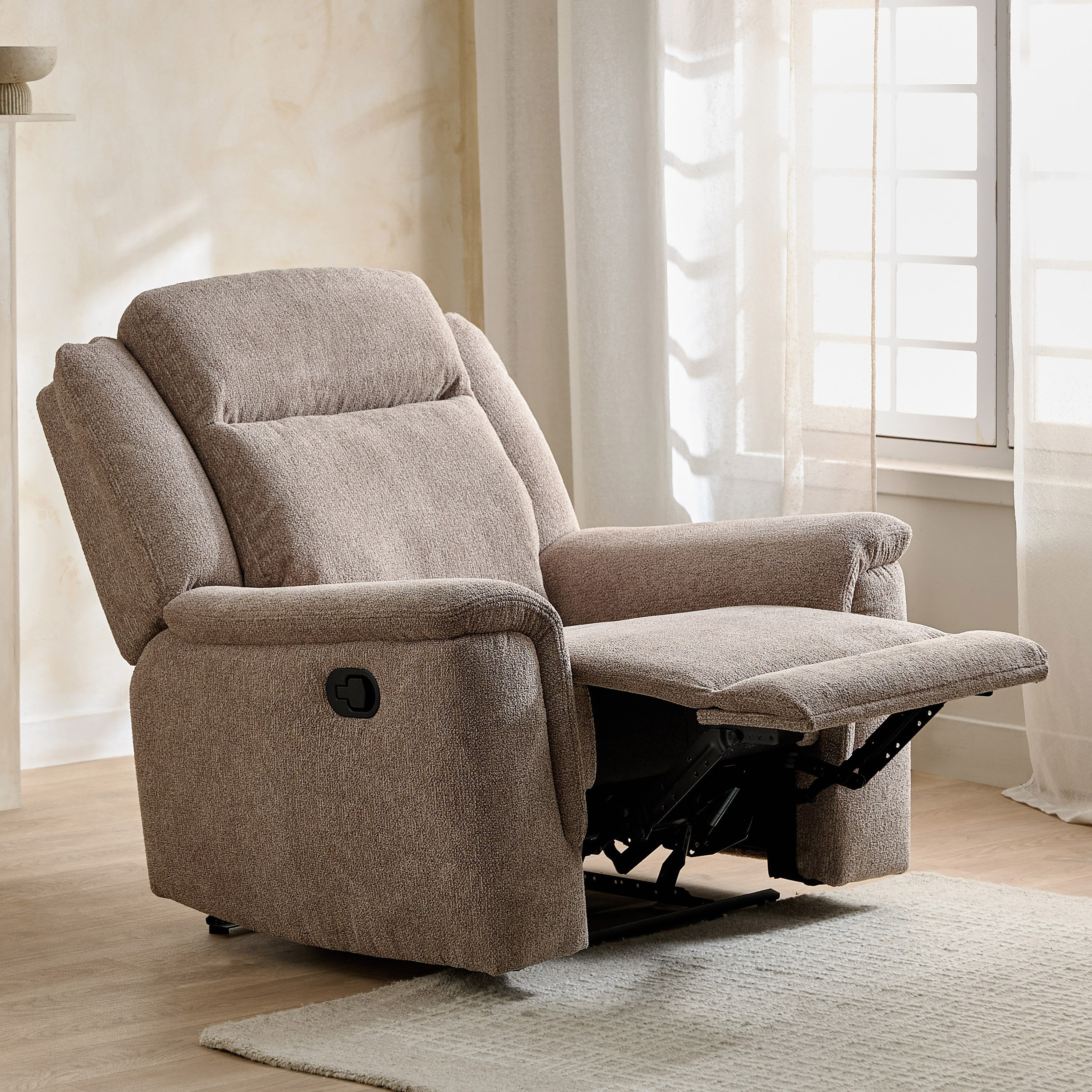 Brunswick Fabric Recliner Armchair-hbxfurniture-livingroom-sofasandsofasets-image-2