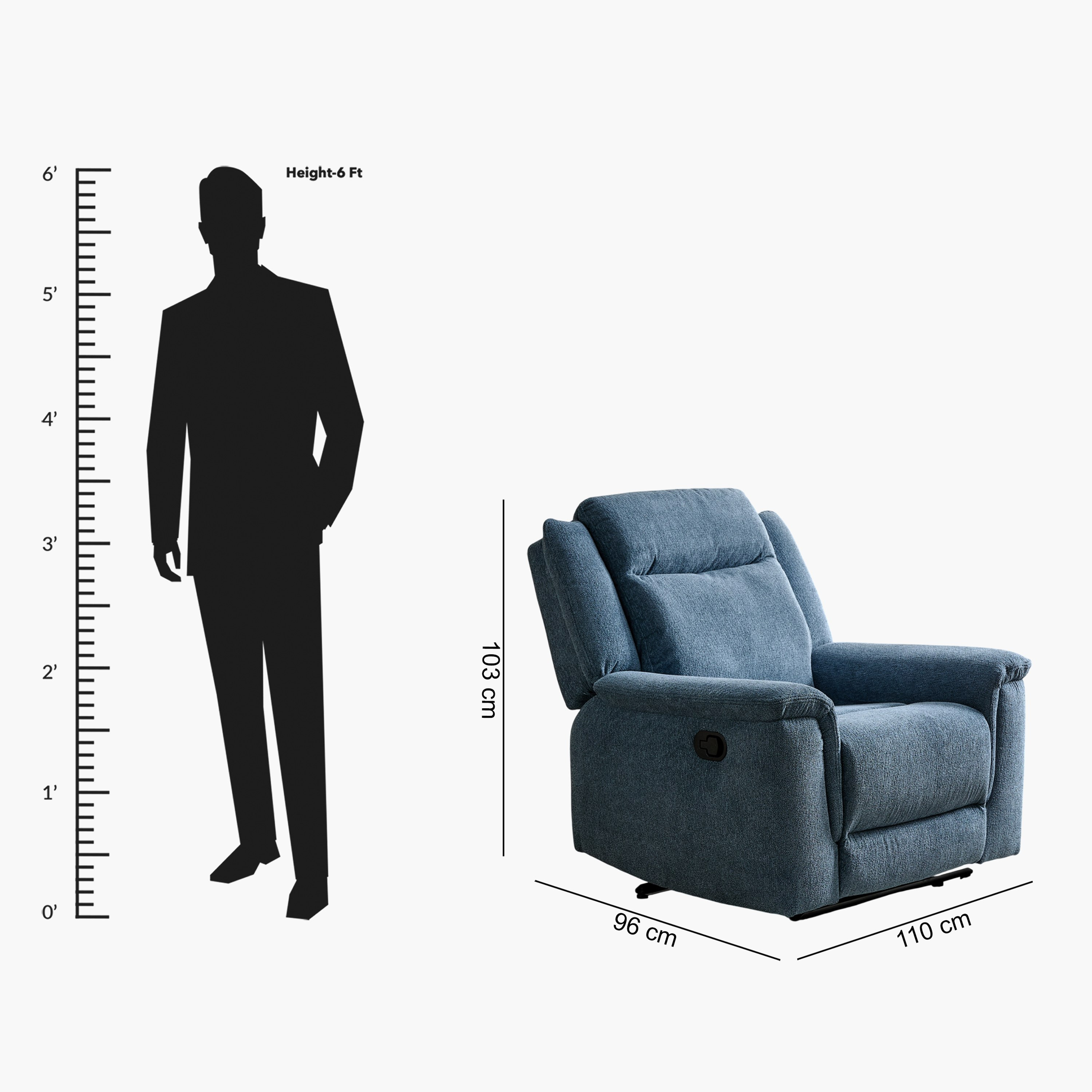 Brunswick Fabric Recliner Armchair-hbxfurniture-livingroom-sofasandsofasets-image-12