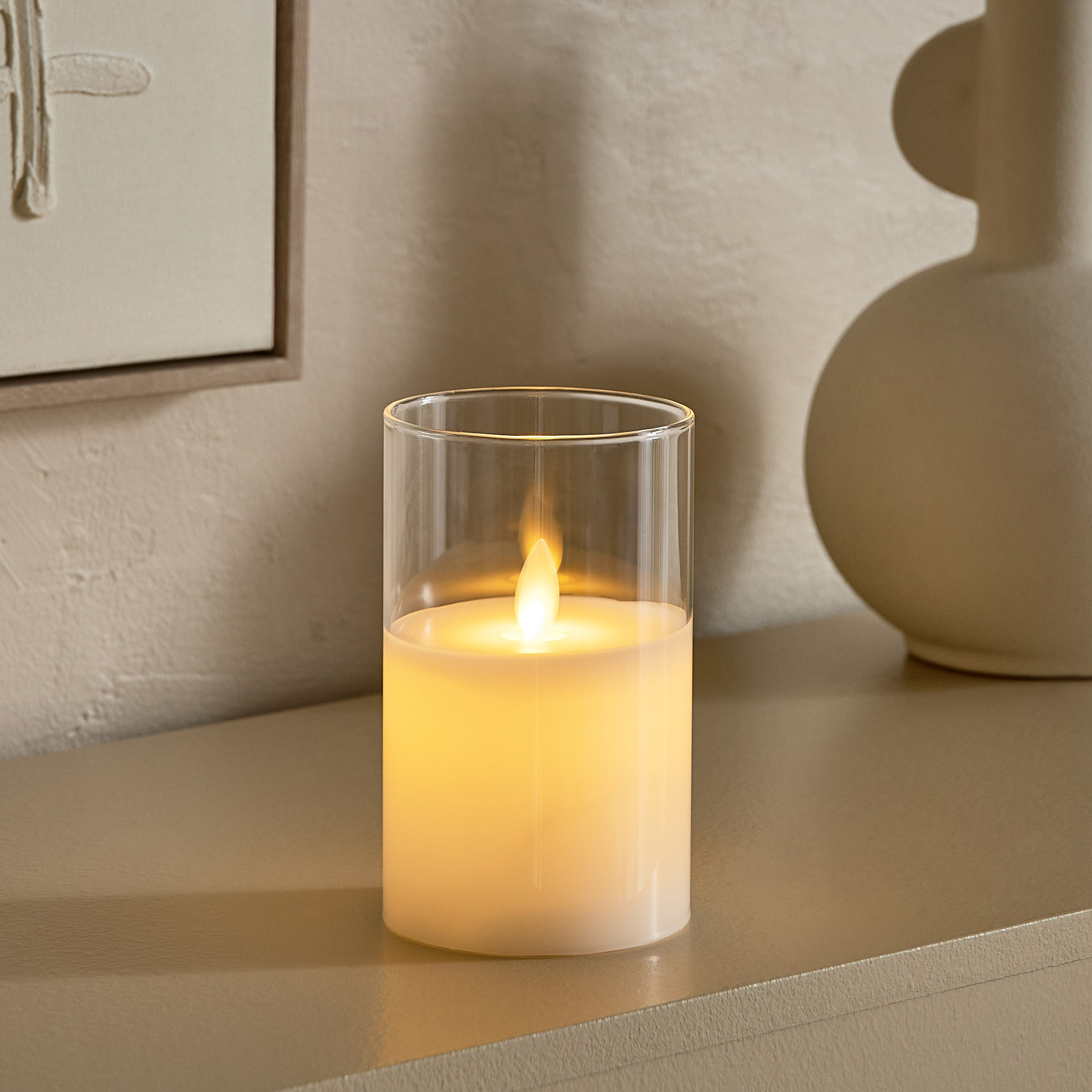 Luna LED Flameless Candle - 12x7.5 cm-hbxlivingroom-decorandaccessories-candles-image-1