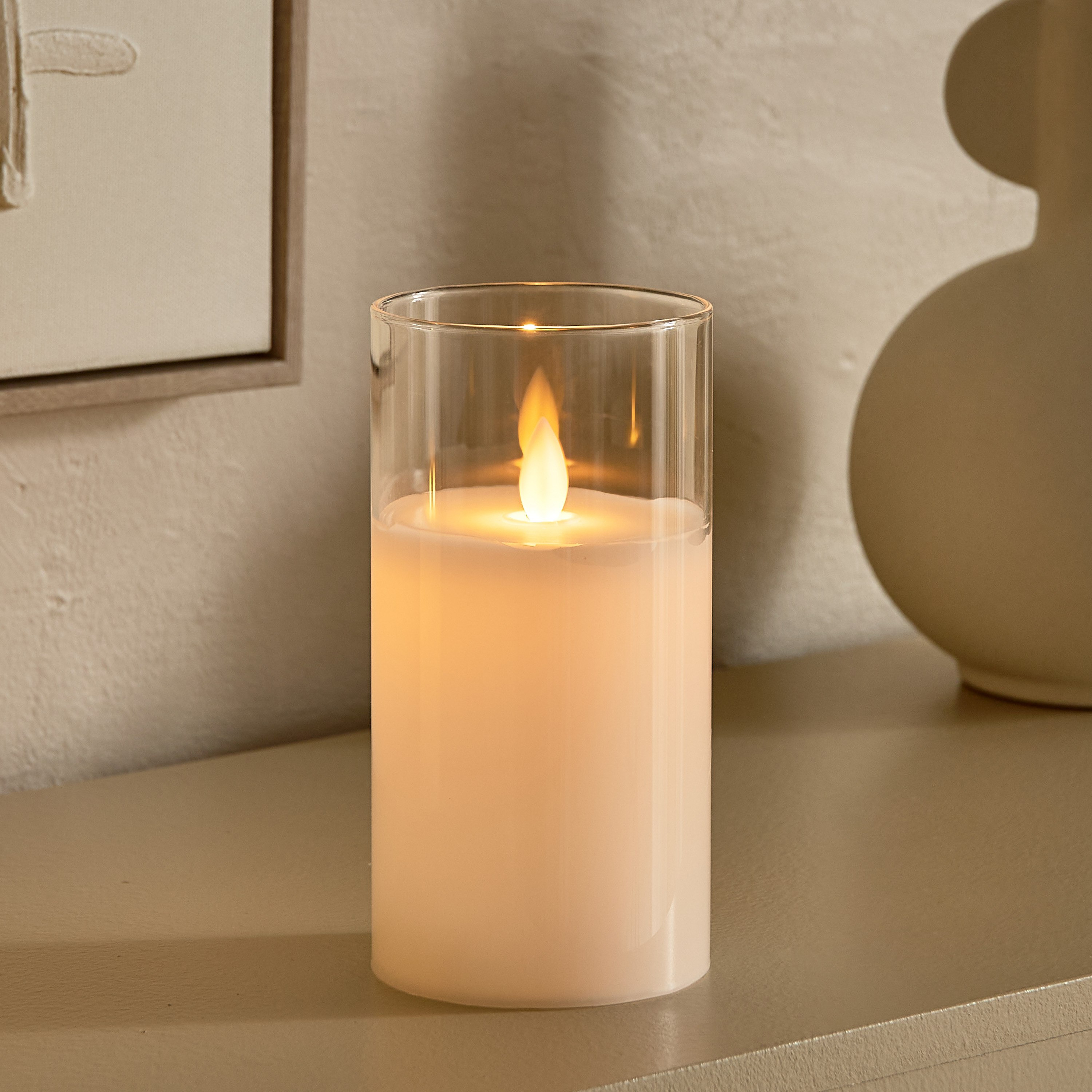 Luna LED Flameless Candle - 15x7.5 cm-hbxlivingroom-decorandaccessories-candles-image-1
