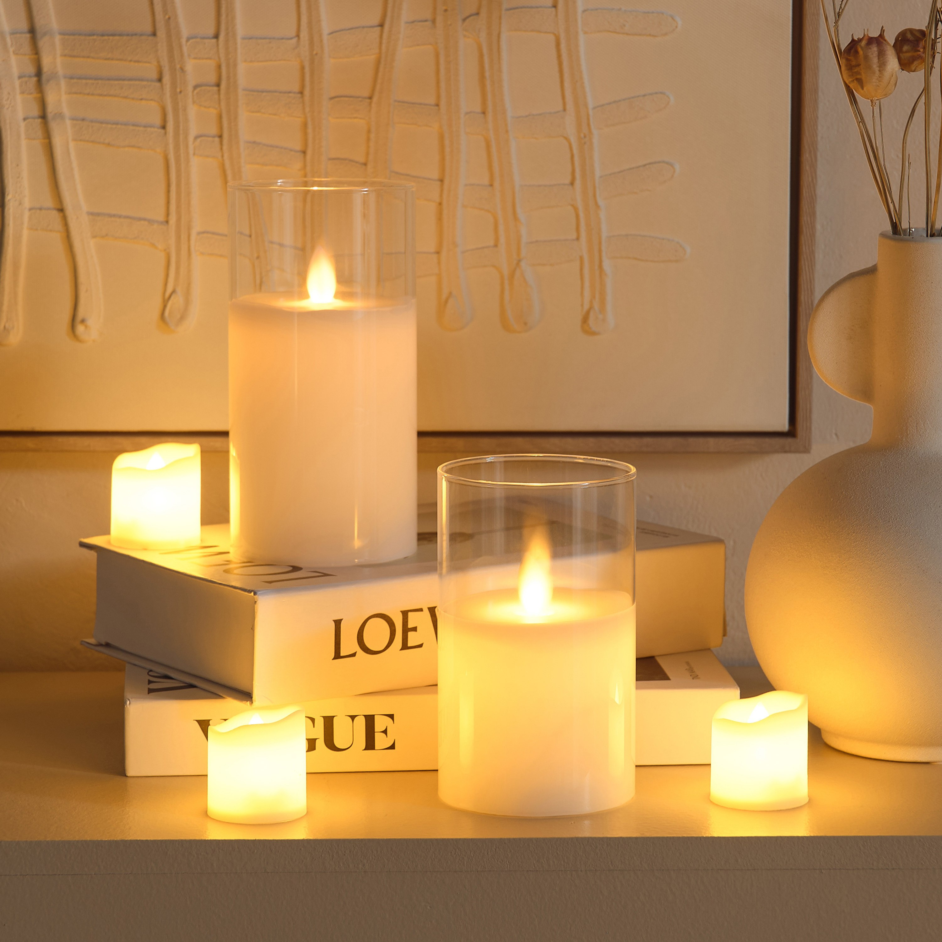 Luna LED Flameless Candle - 15x7.5 cm-hbxlivingroom-decorandaccessories-candles-image-4