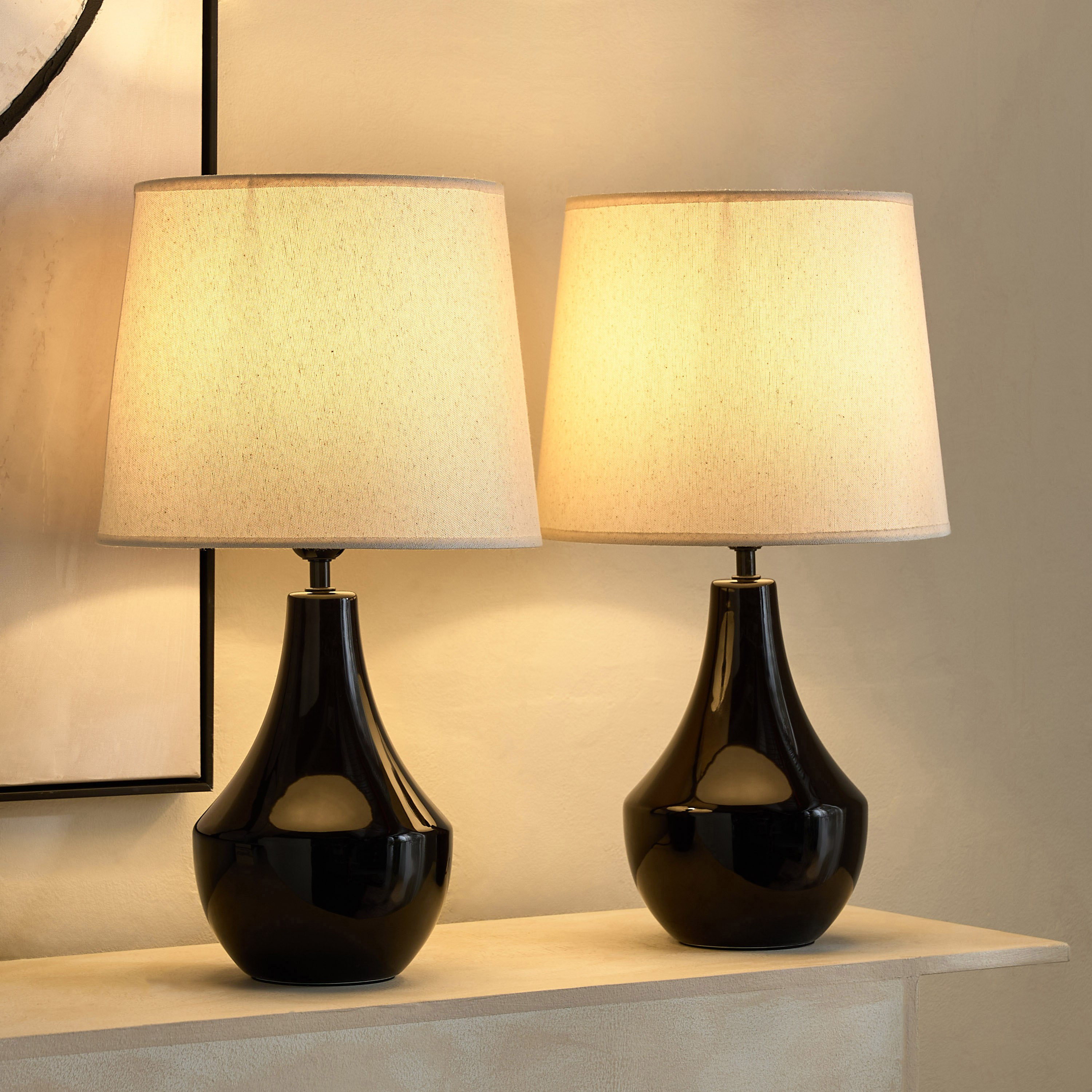 طقم مصباح طاولة سيراميك قطعتين من كايان – 28×28×50 سم-hbxlivingroom-lighting-tablelamps-image-6