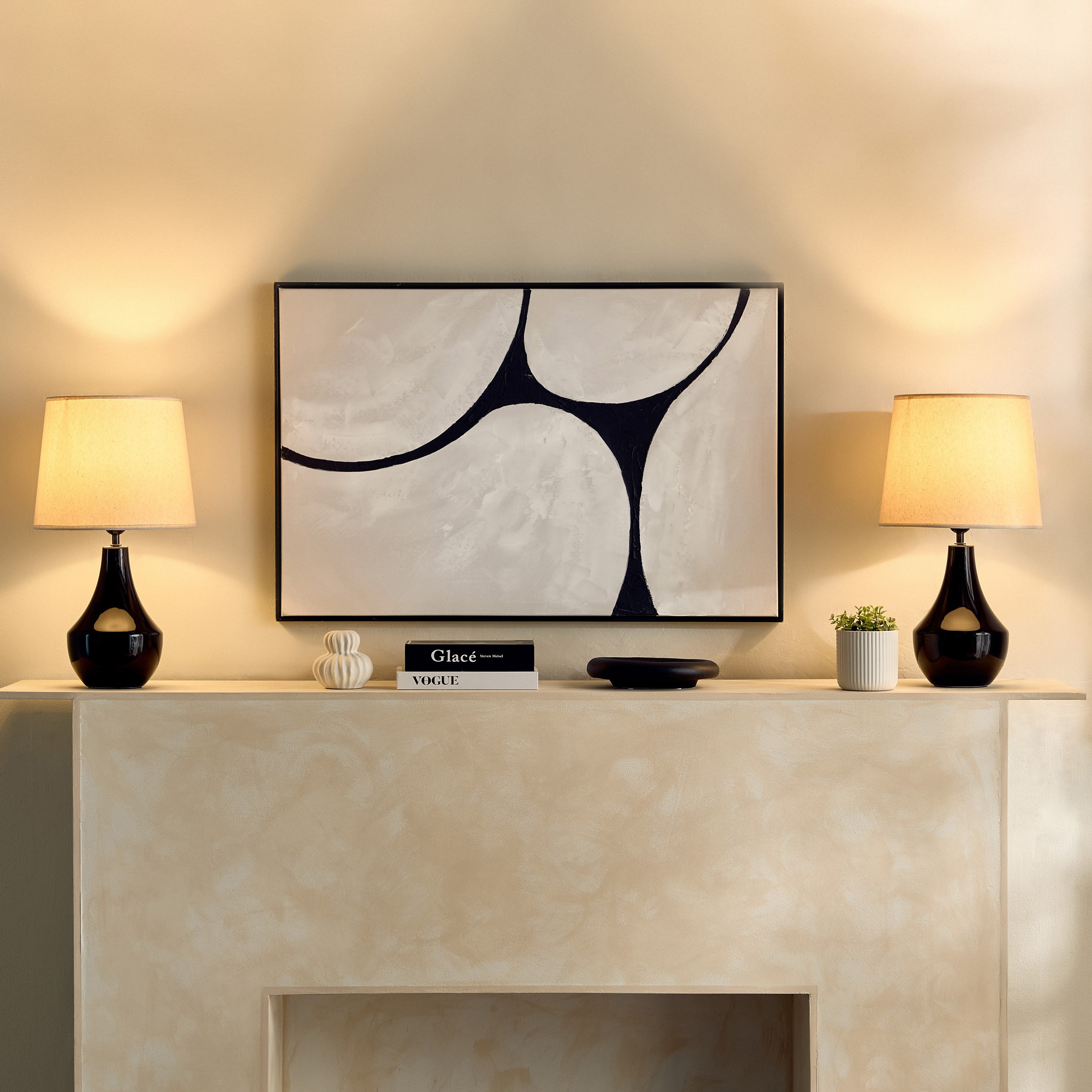 طقم مصباح طاولة سيراميك قطعتين من كايان – 28×28×50 سم-hbxlivingroom-lighting-tablelamps-image-10