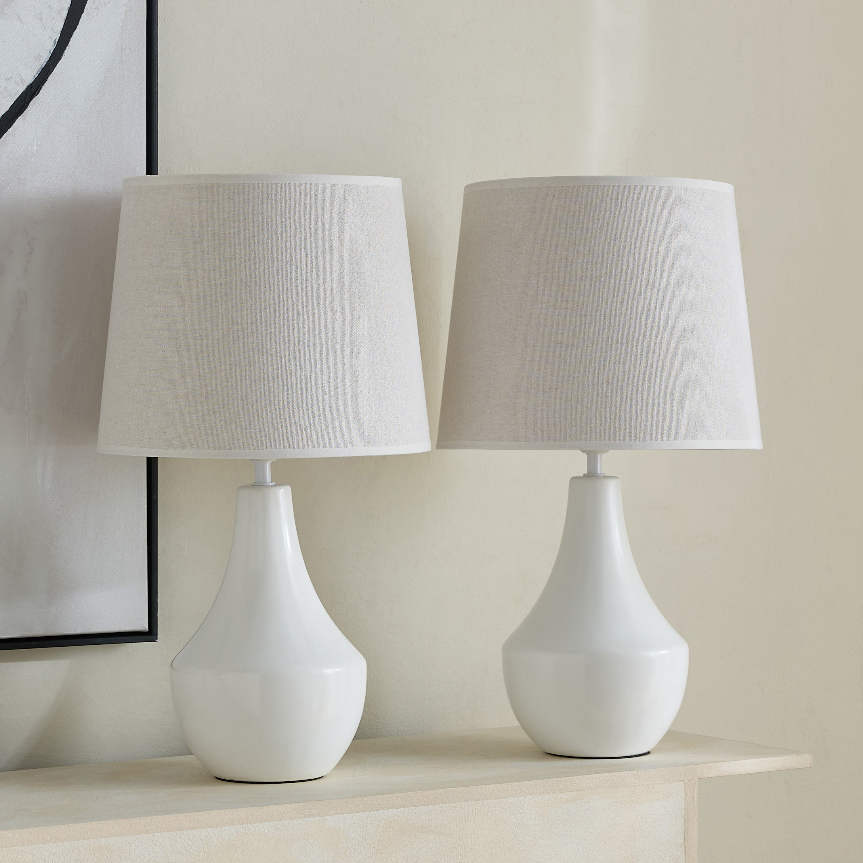 طقم مصباح طاولة سيراميك قطعتين من كايان – 28×28×50 سم-hbxlivingroom-lighting-tablelamps-image-6