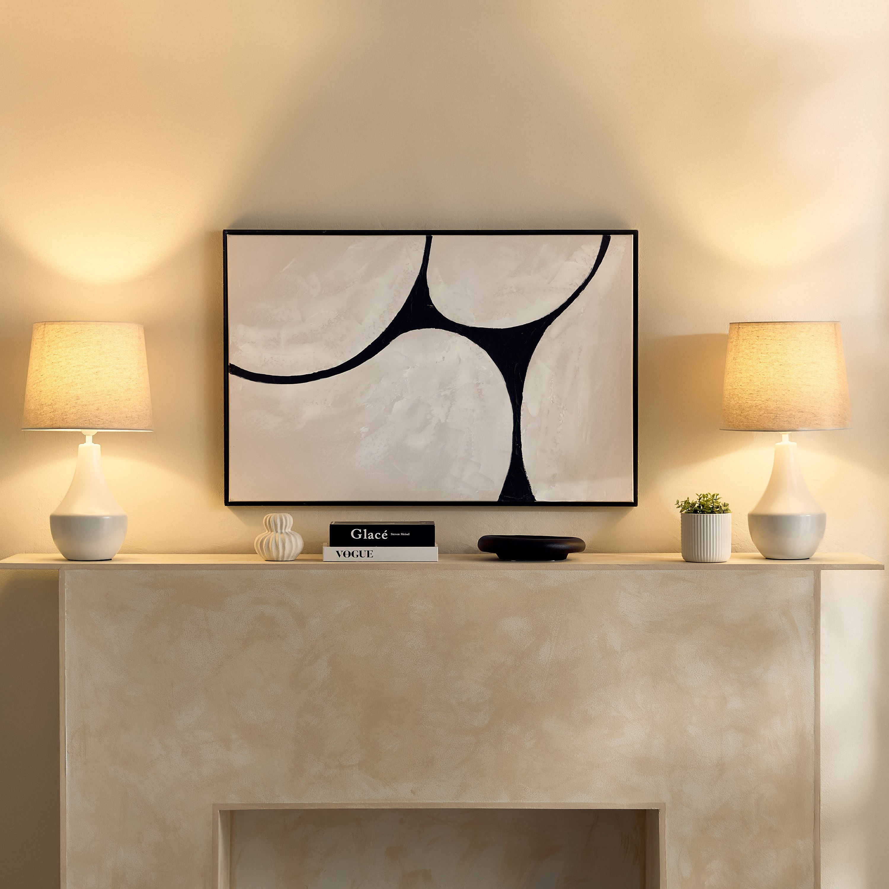 طقم مصباح طاولة سيراميك قطعتين من كايان – 28×28×50 سم-hbxlivingroom-lighting-tablelamps-image-9
