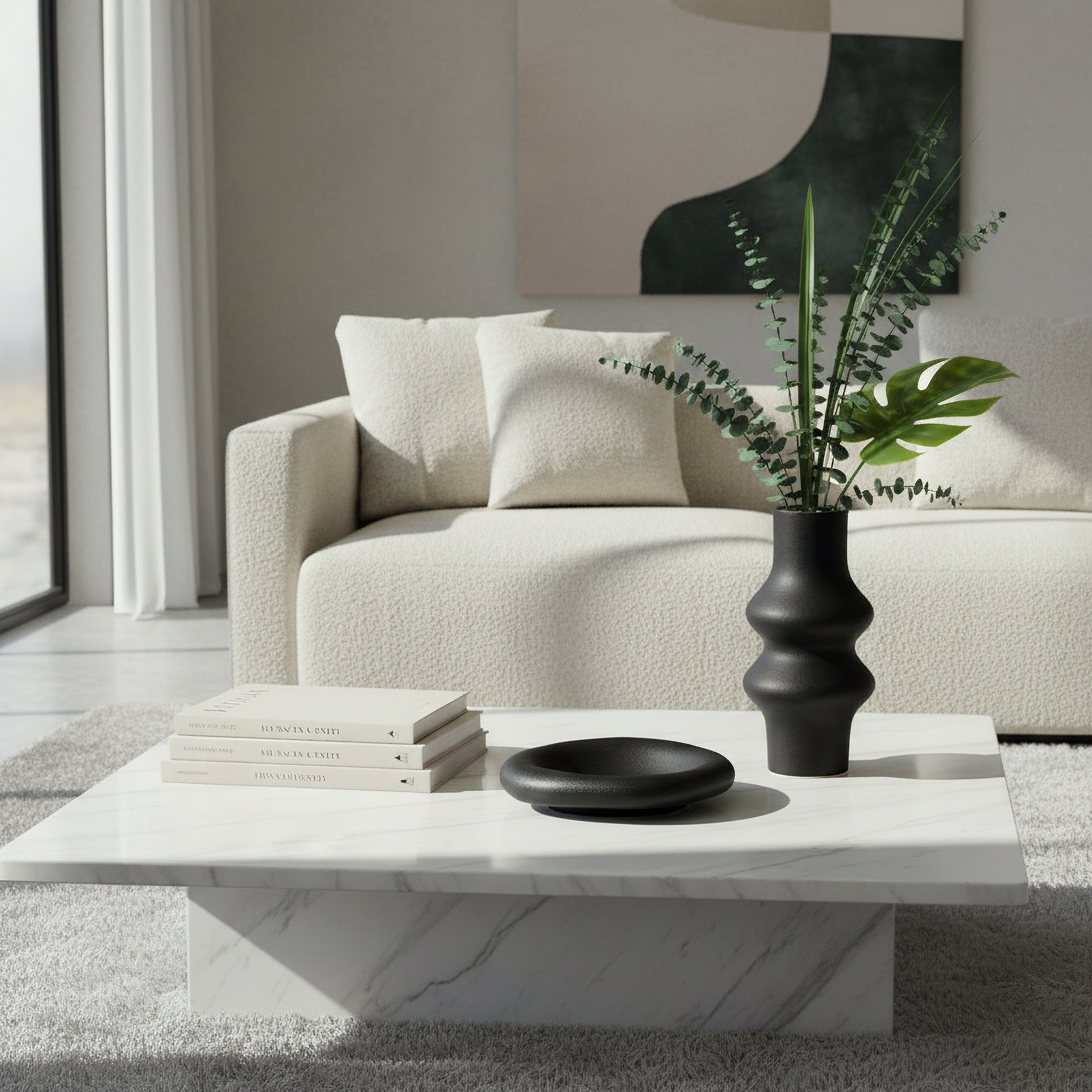Monochrome Alora Decorative Tray - 22.5X22.5X5 cm-hbxhomeware-hbxdecorandfurnishings-image-4