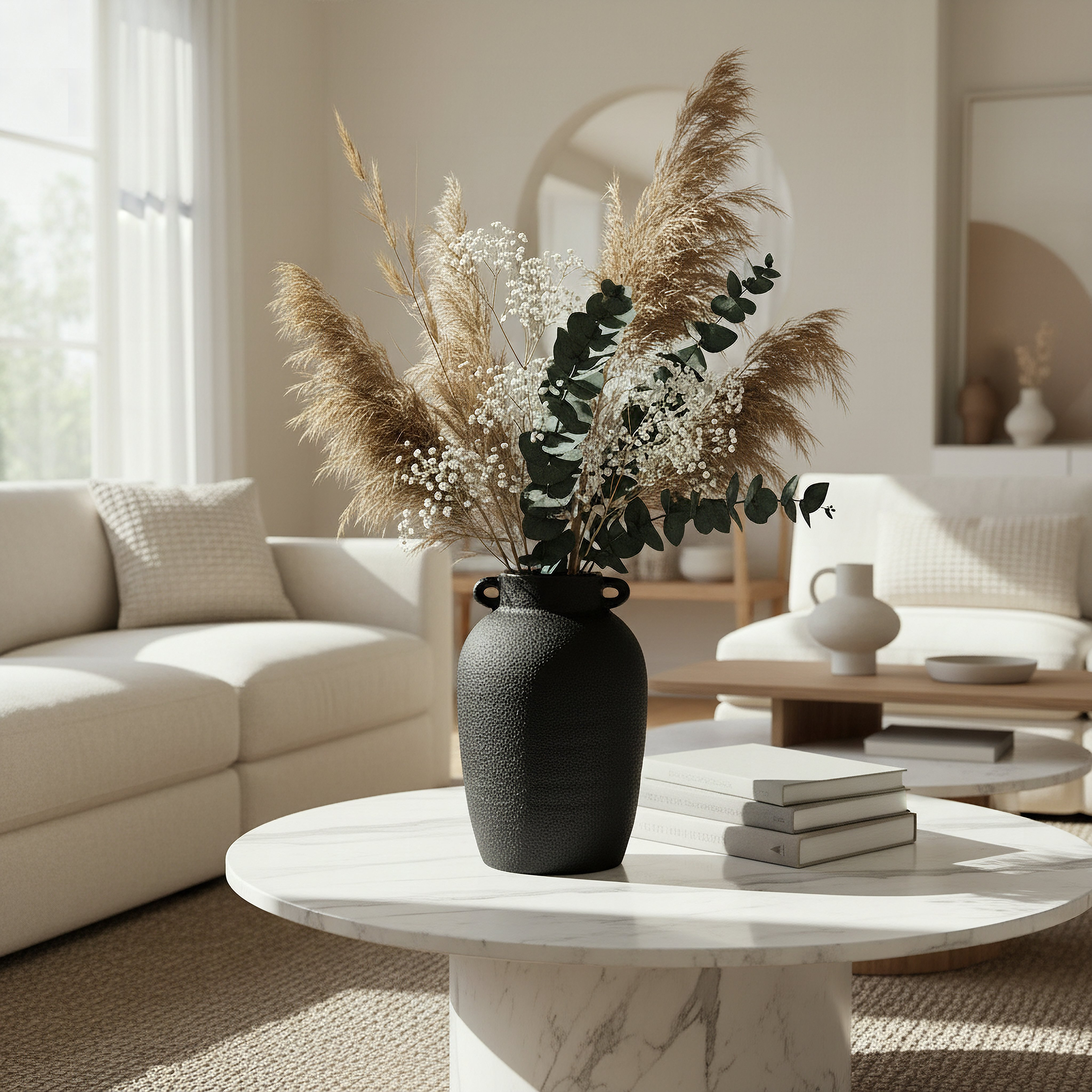 Monochrome Alora Decorative Vase - 16.5x16.5x25 cm-hbxbedroom-decorandaccessories-vases-image-4