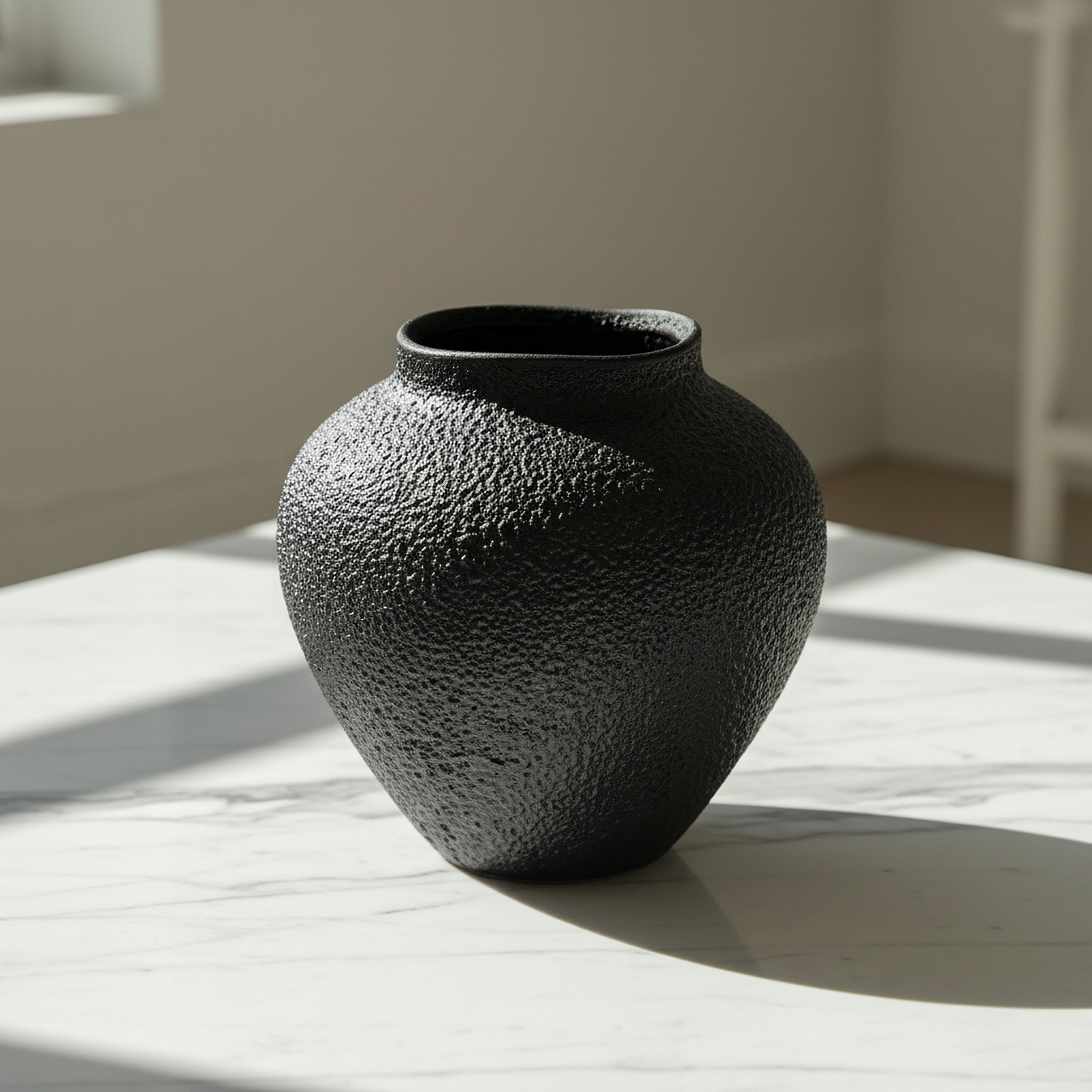 Monochrome Alora Decorative Vase - 19x18.5x18.7 cm-hbxbedroom-decorandaccessories-vases-image-1