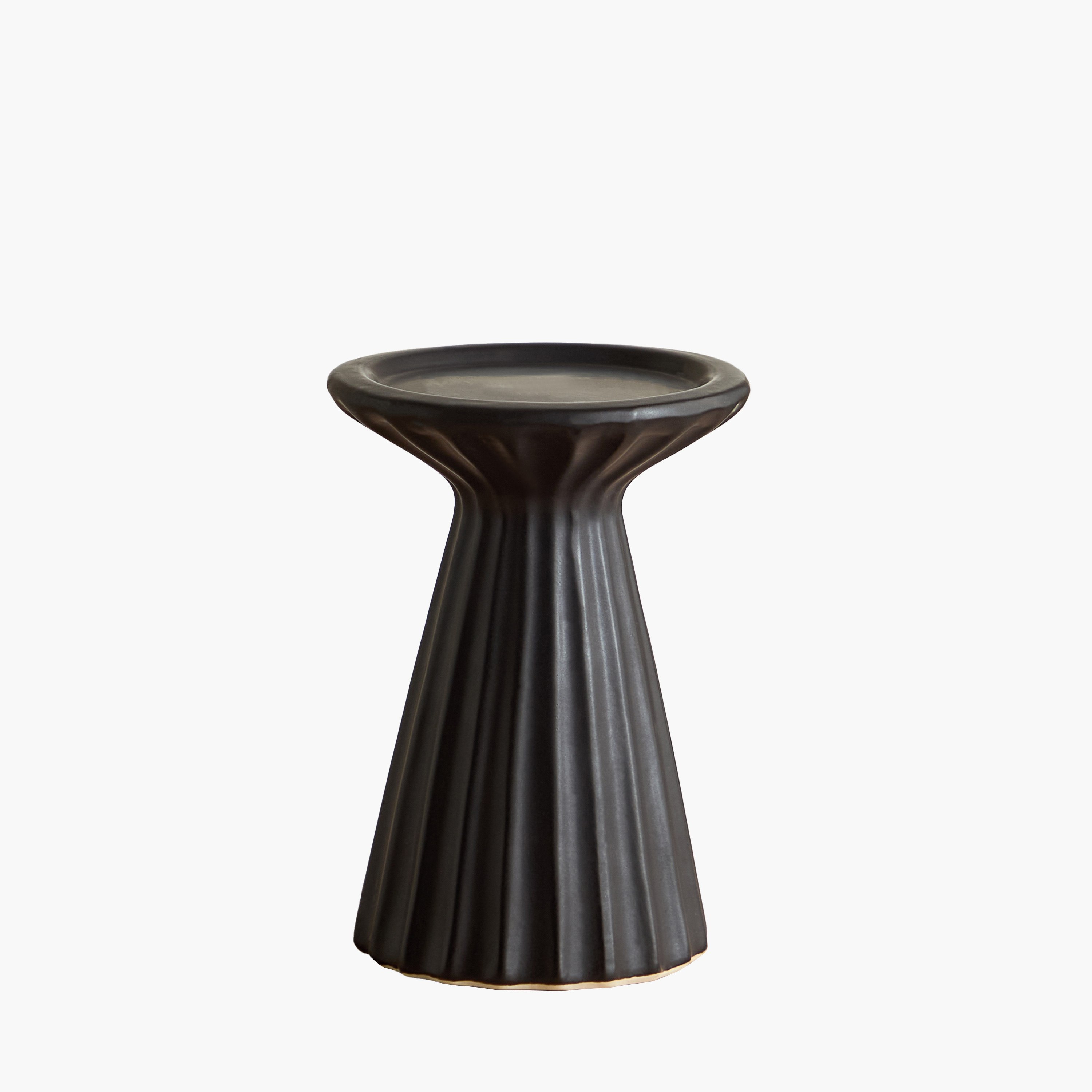 Monochrome Alora Decorative Pillar Candleholder - 10x10x14.5 cm-hbxlivingroom-decorandaccessories-candleholders-image-10