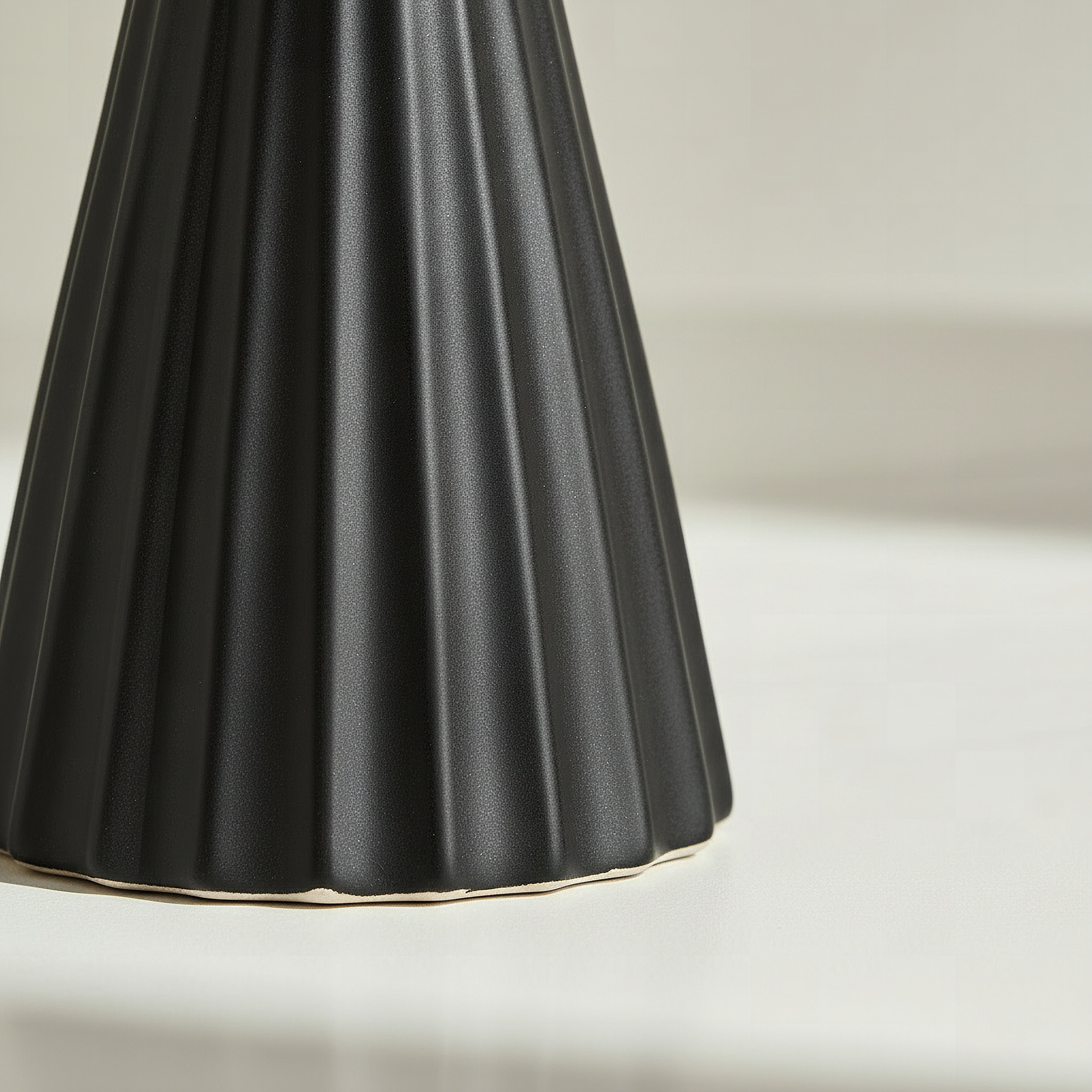 Monochrome Alora Decorative Pillar Candleholder - 10x10x14.5 cm-hbxlivingroom-decorandaccessories-candleholders-image-4