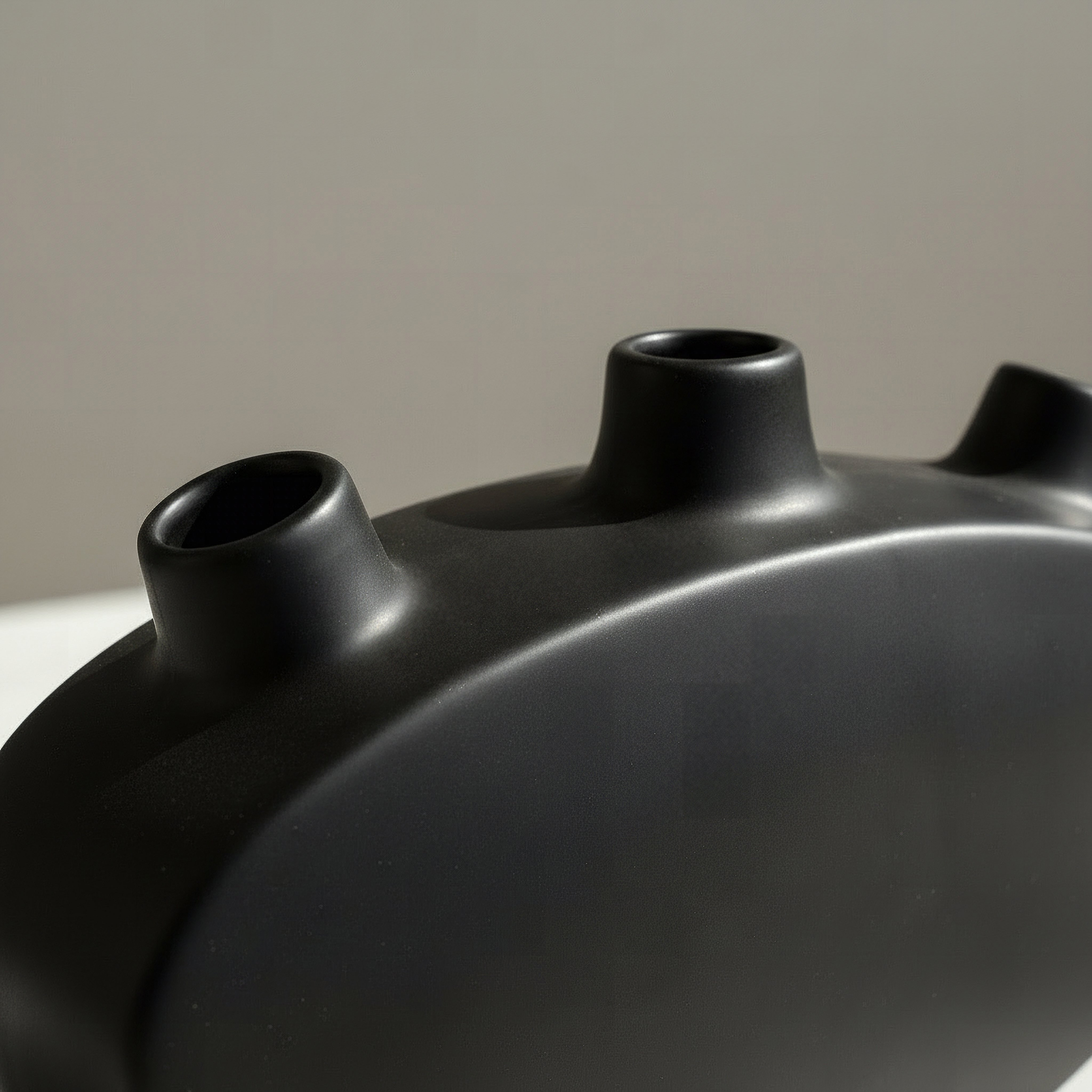 Alora Tilden Monochrome Decorative Vase - 26x6x12 cm-hbxbedroom-decorandaccessories-vases-image-2