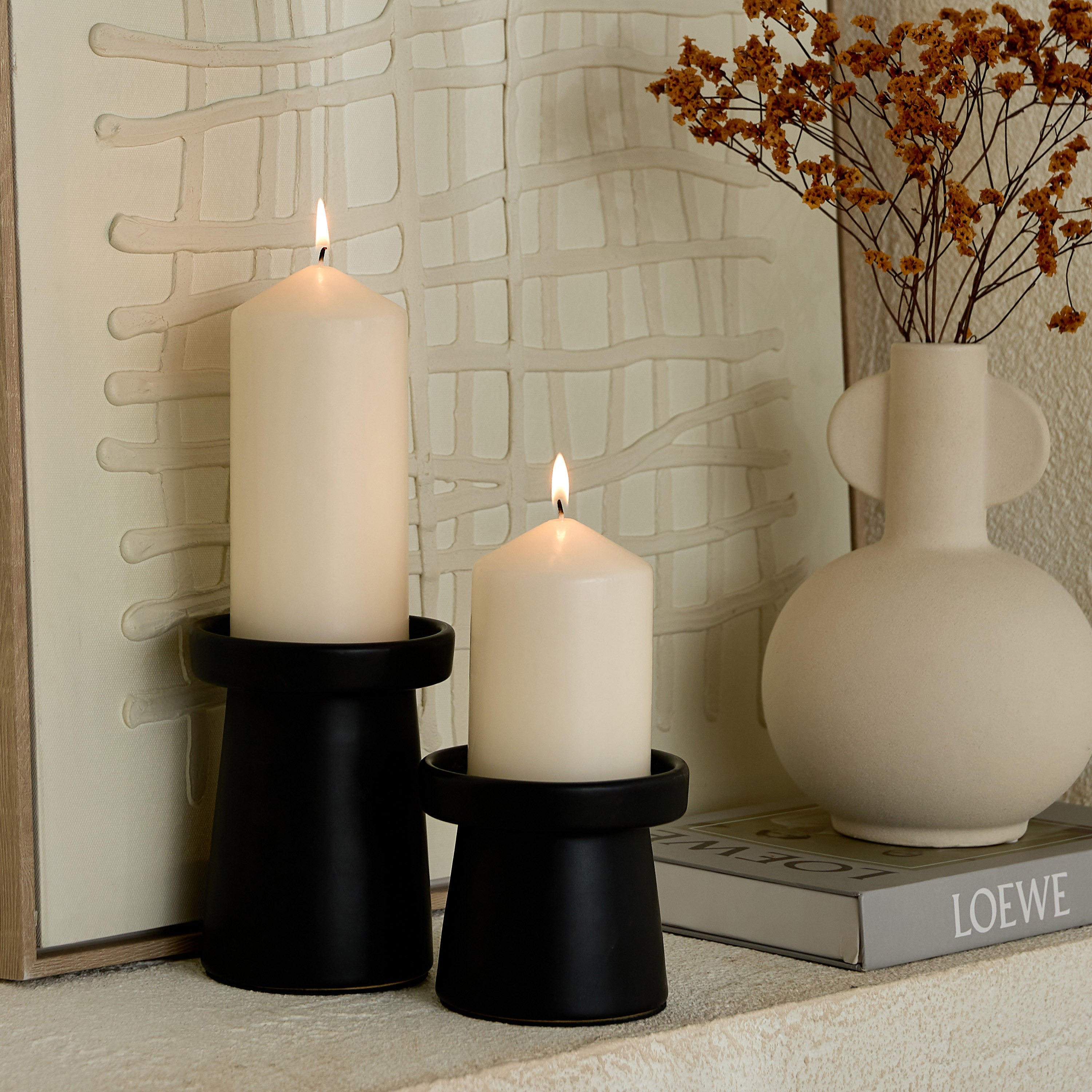 Luna Unscented Pillar Candle - 60 h-hbxlivingroom-decorandaccessories-candles-image-12