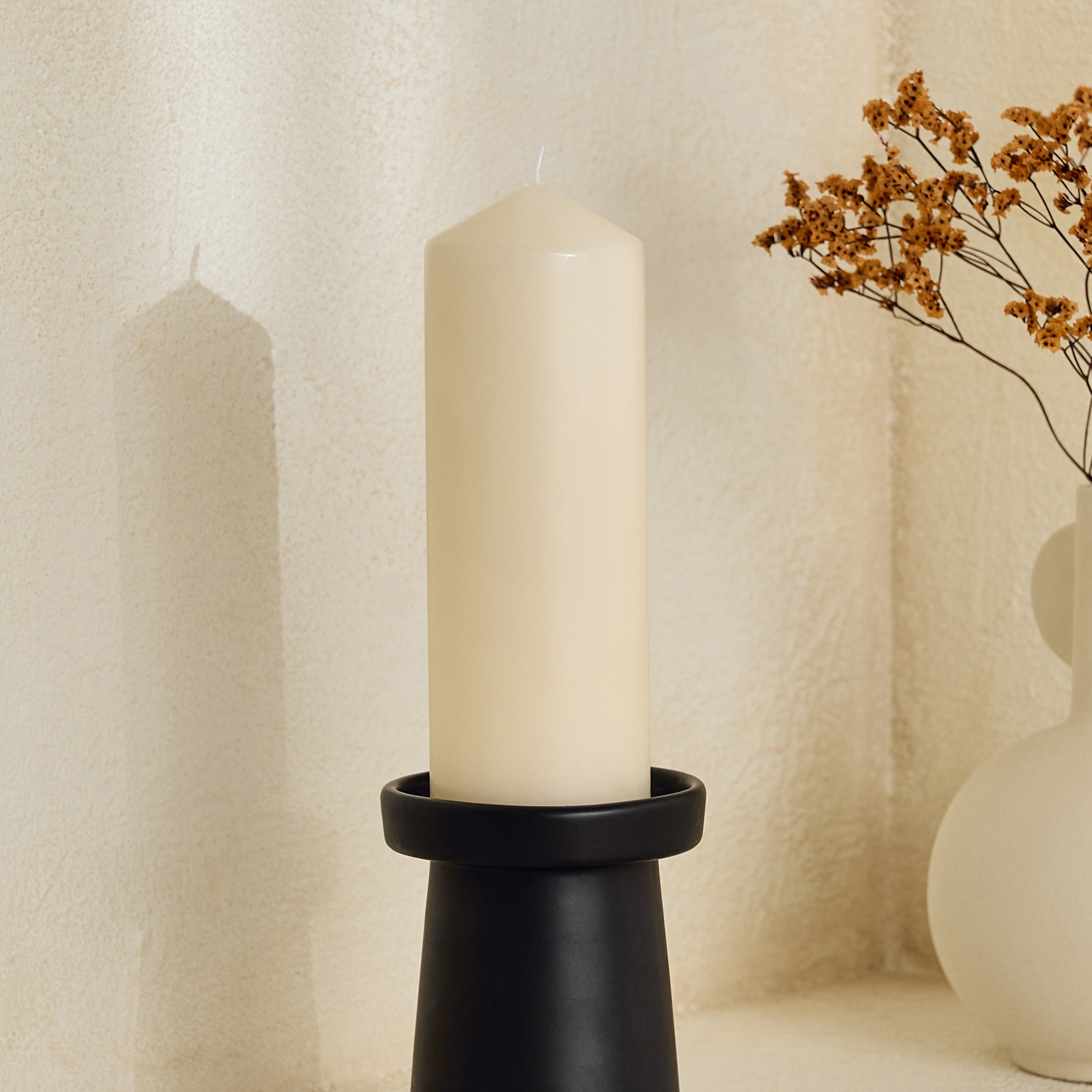Luna Unscented Pillar Candle - 100 h-hbxlivingroom-decorandaccessories-candles-image-5