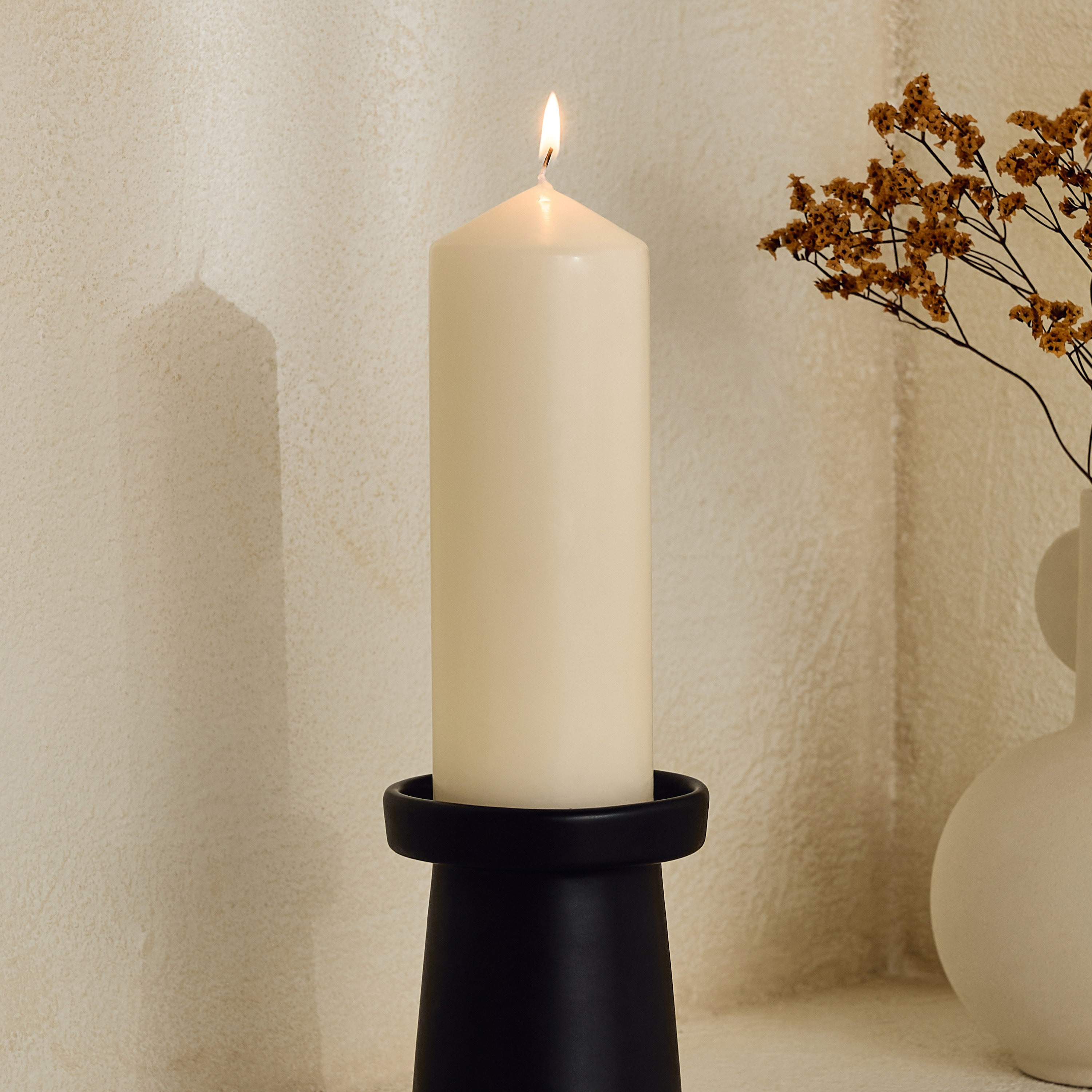 Luna Unscented Pillar Candle - 100 h-hbxlivingroom-decorandaccessories-candles-image-6