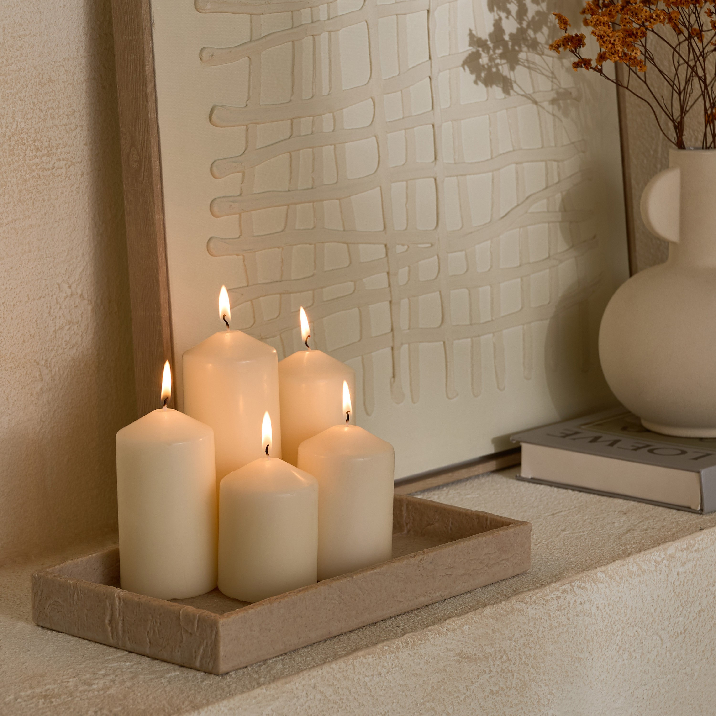 Luna 5-Piece Unscented Pillar Candle Set-hbxlivingroom-decorandaccessories-candles-image-8