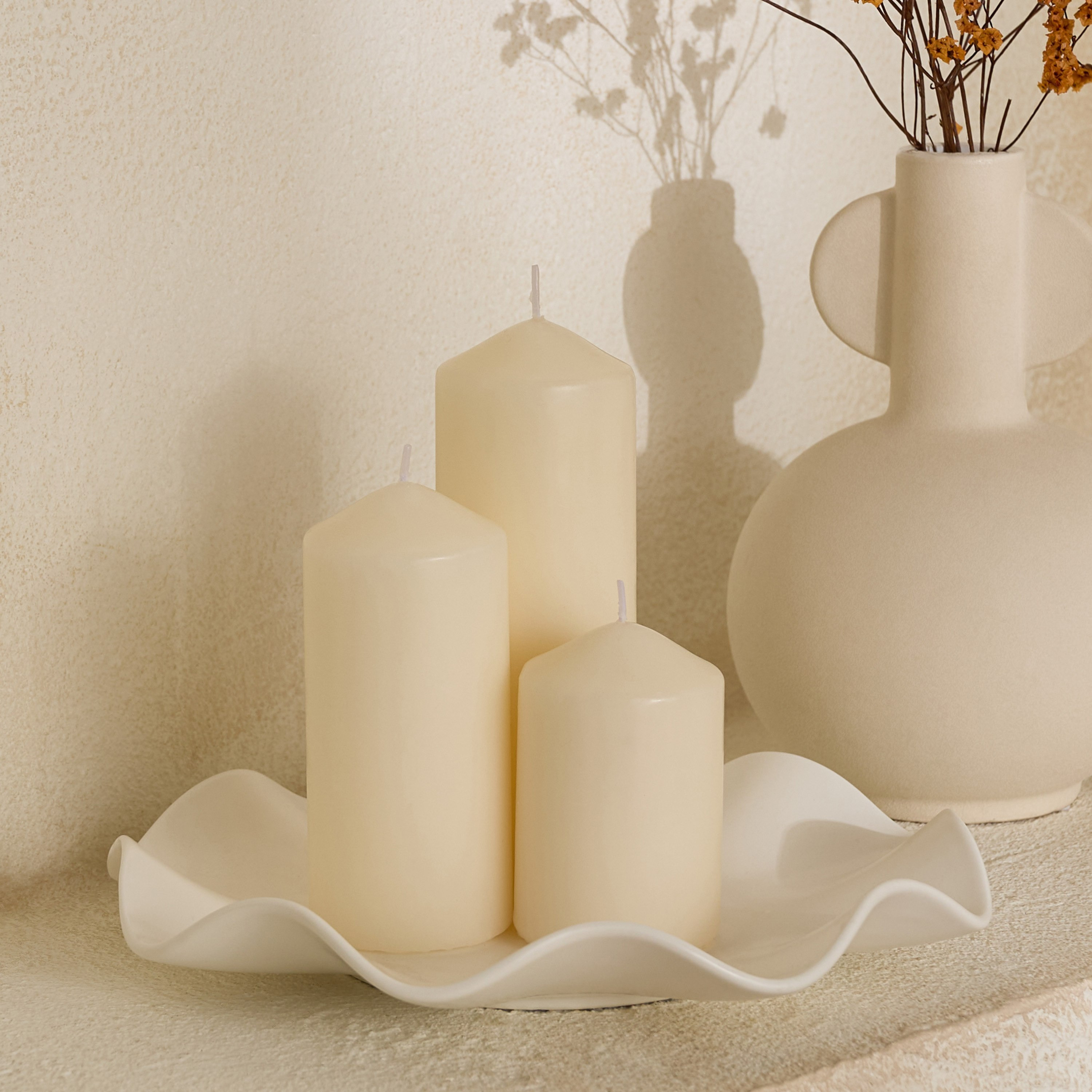 Luna 3-Piece Unscented Pillar Candle Set-hbxlivingroom-decorandaccessories-candles-image-5