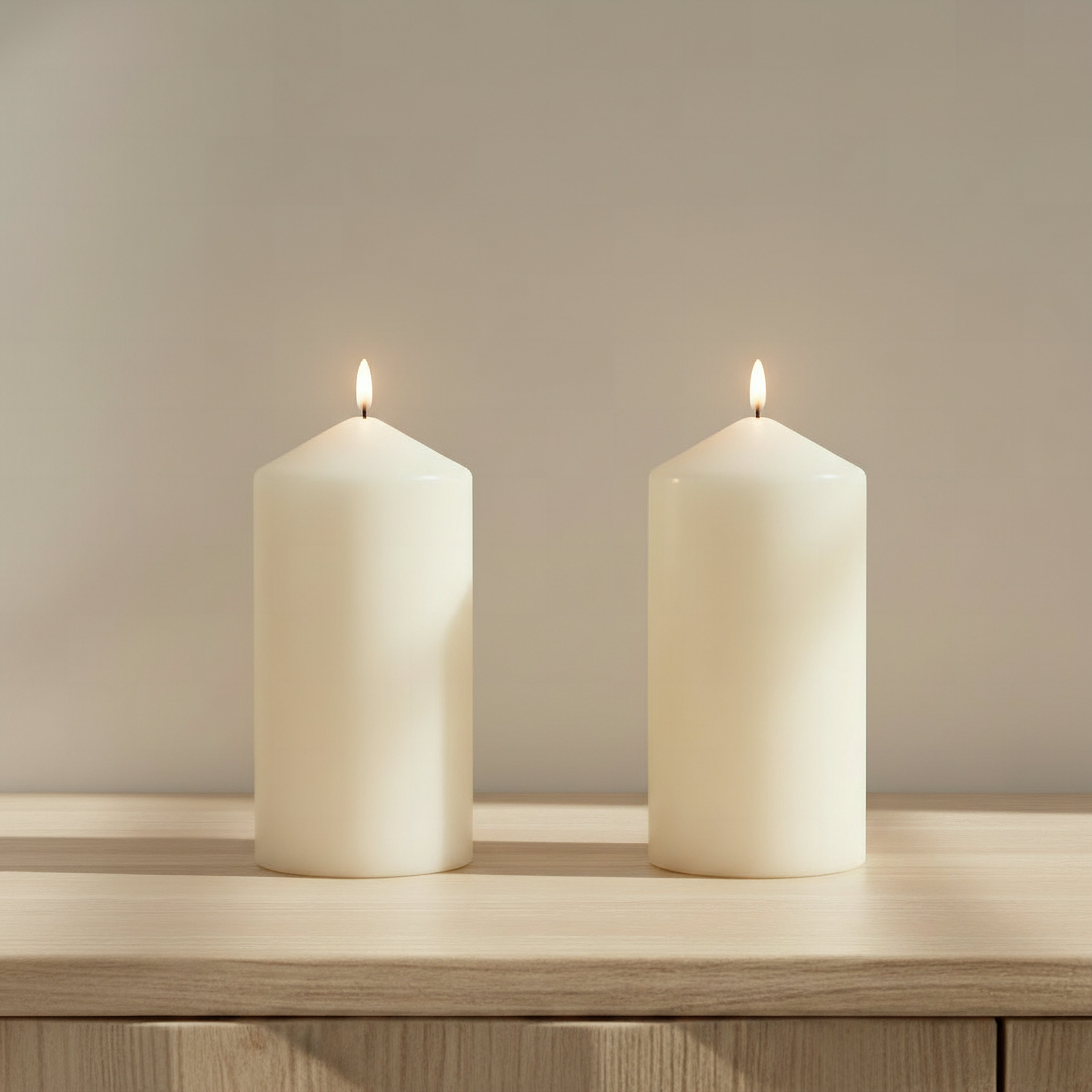 Luna 2-Piece Unscented Pillar Candle Set-hbxlivingroom-decorandaccessories-candles-image-2