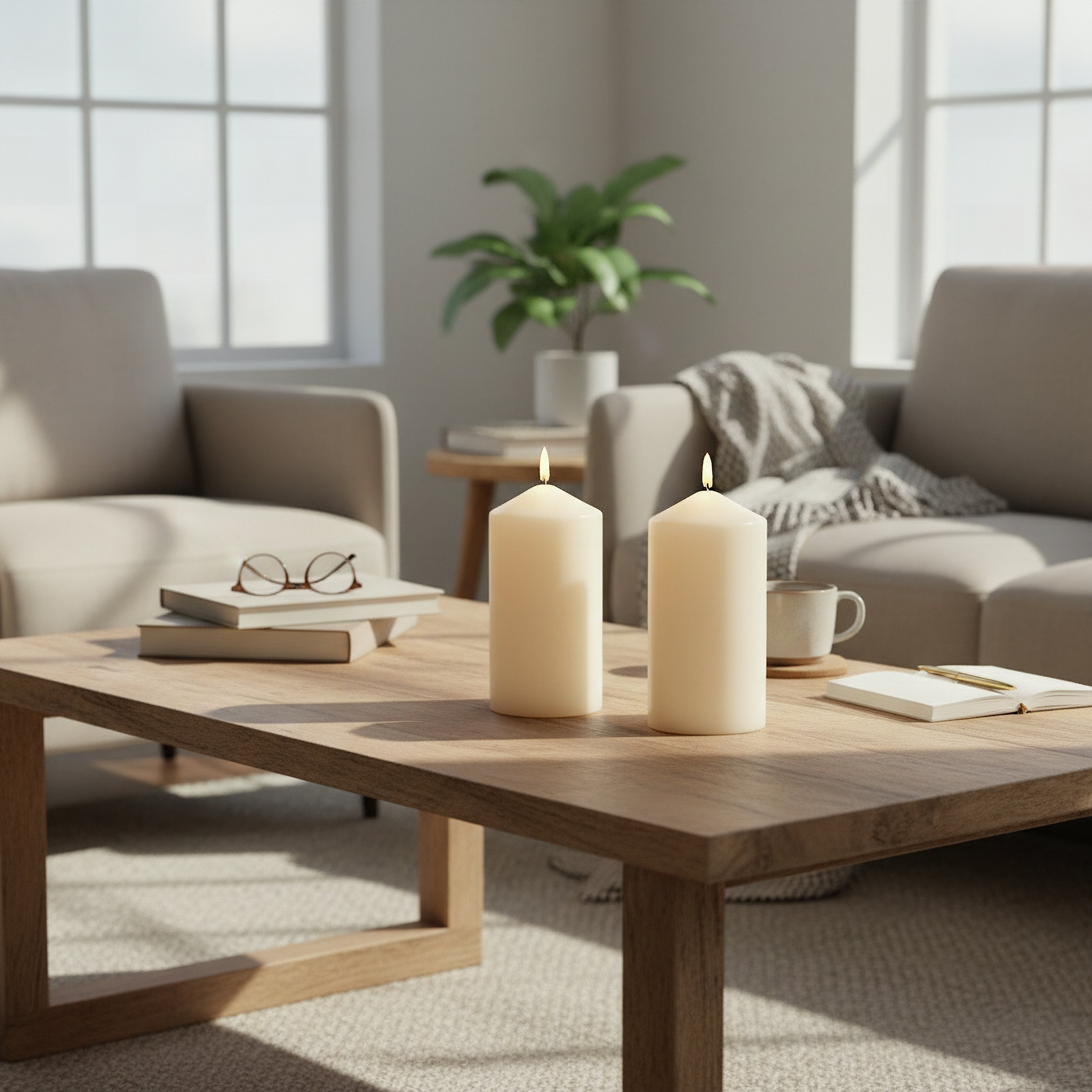 Luna 2-Piece Unscented Pillar Candle Set-hbxlivingroom-decorandaccessories-candles-image-4