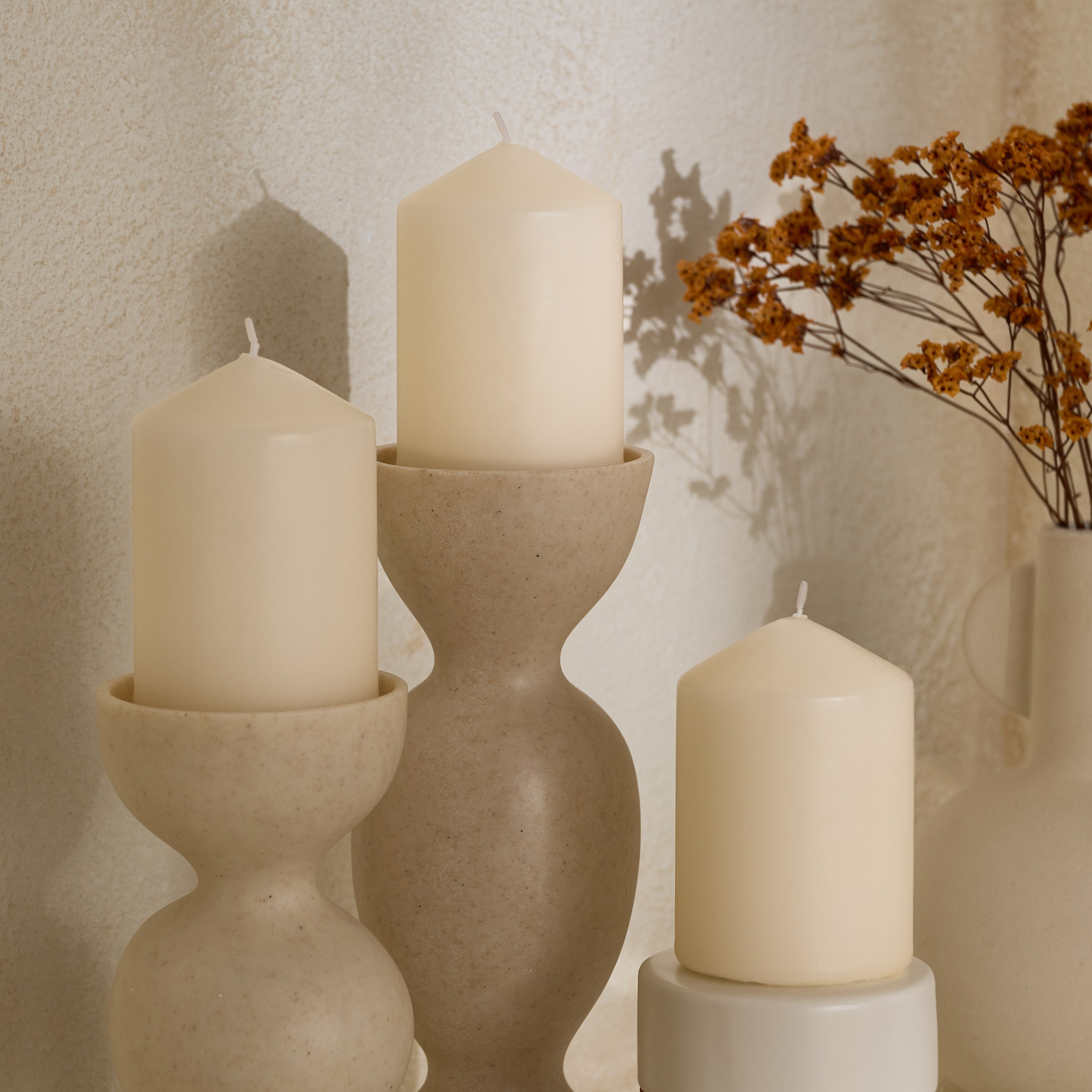 Luna 3-Piece Unscented Pillar Candle Set-hbxlivingroom-decorandaccessories-candles-image-5