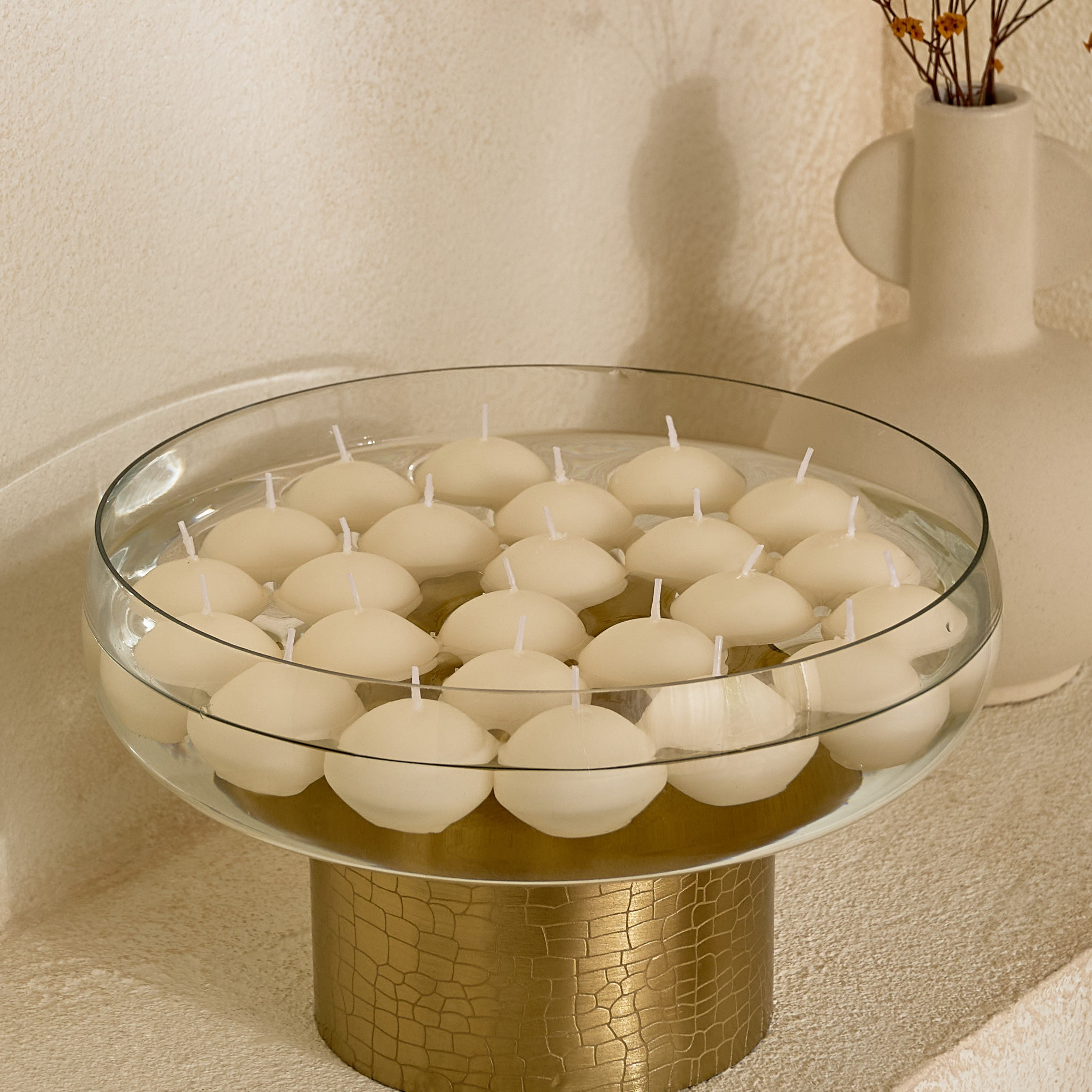 Luna 24-Piece Unscented Floating Candle Set - 4.5 h-hbxlivingroom-decorandaccessories-candles-image-5