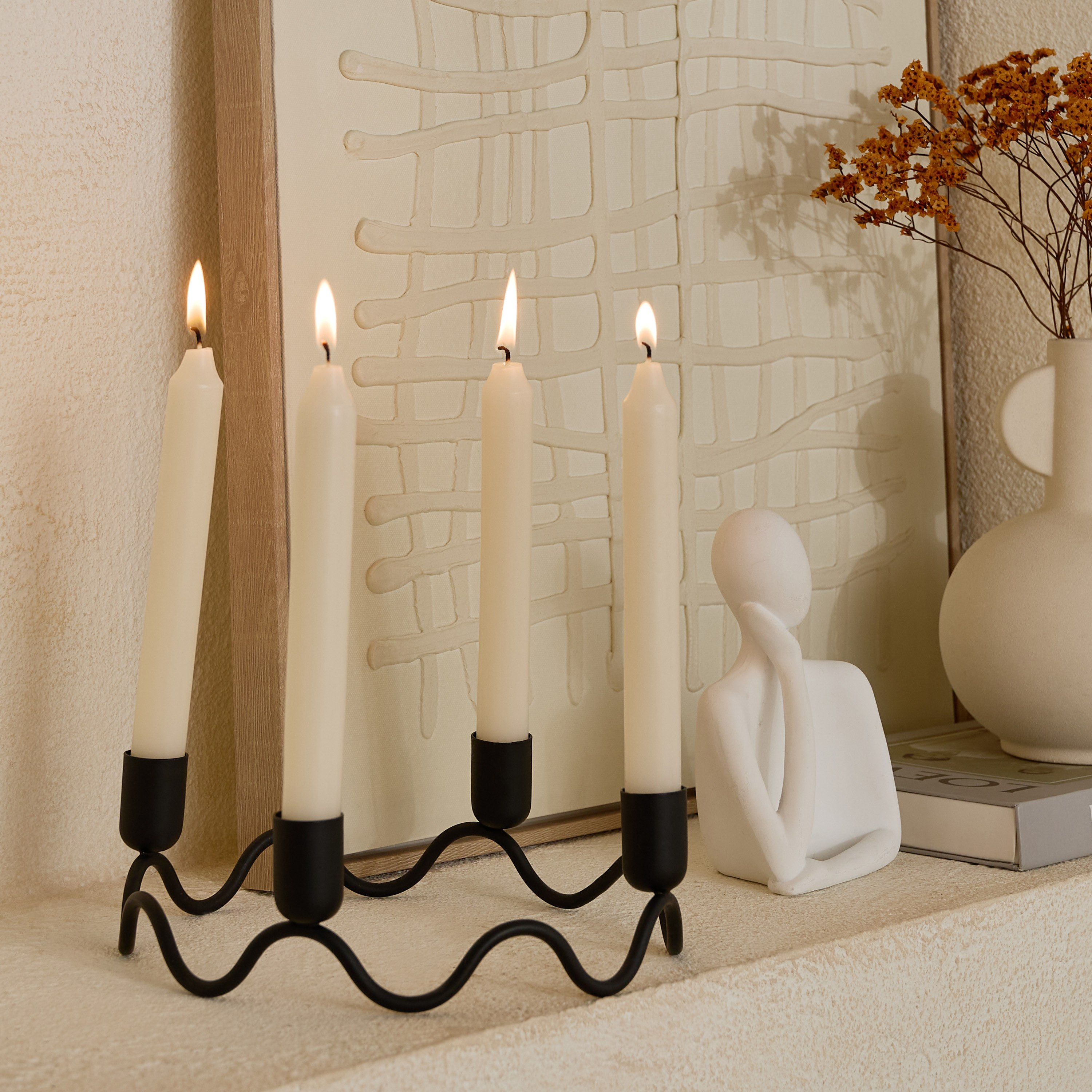 Luna 20-Piece Unscented Taper Candle Set - 20 cm-hbxlivingroom-decorandaccessories-candles-image-5