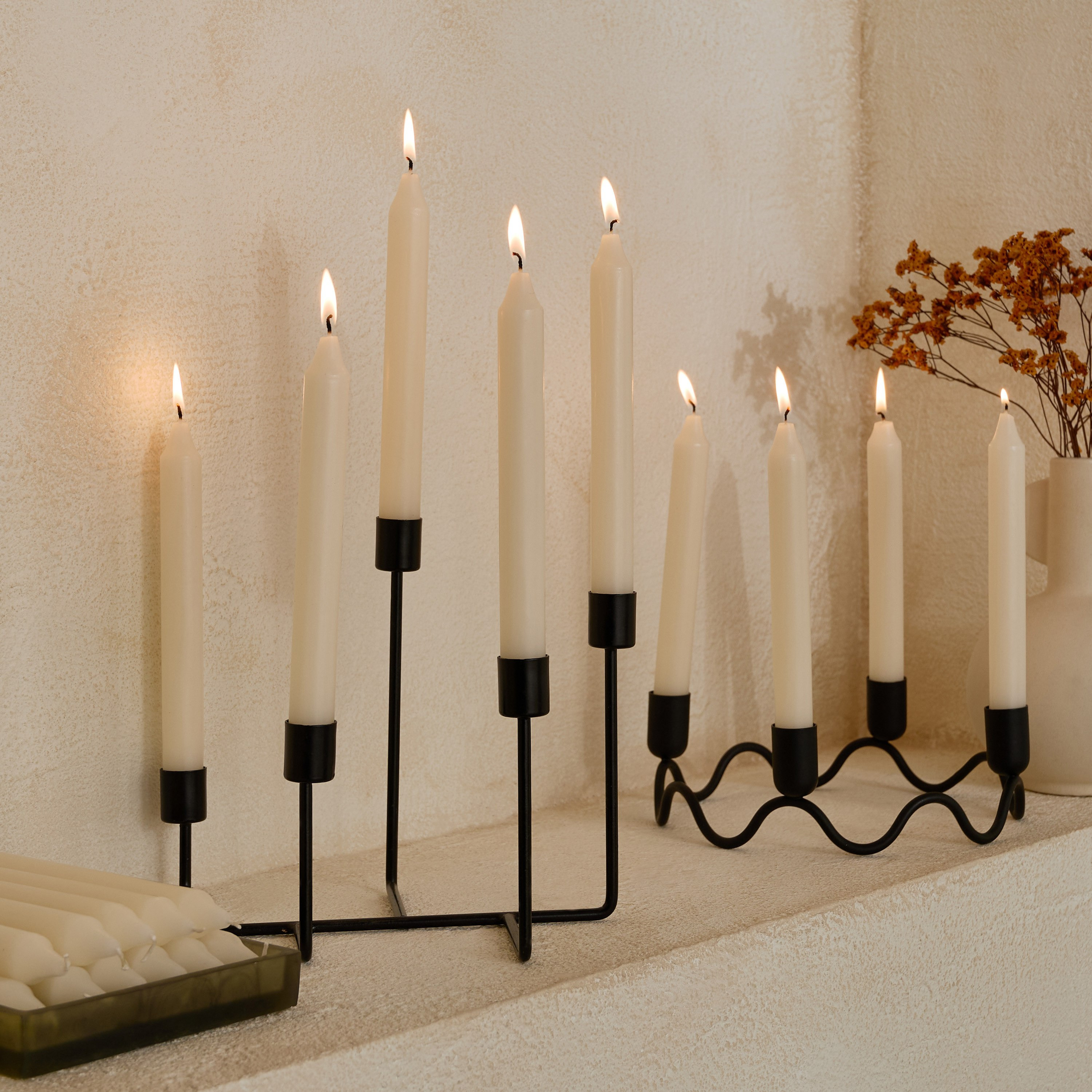 Luna 20-Piece Unscented Taper Candle Set - 20 cm-hbxlivingroom-decorandaccessories-candles-image-7