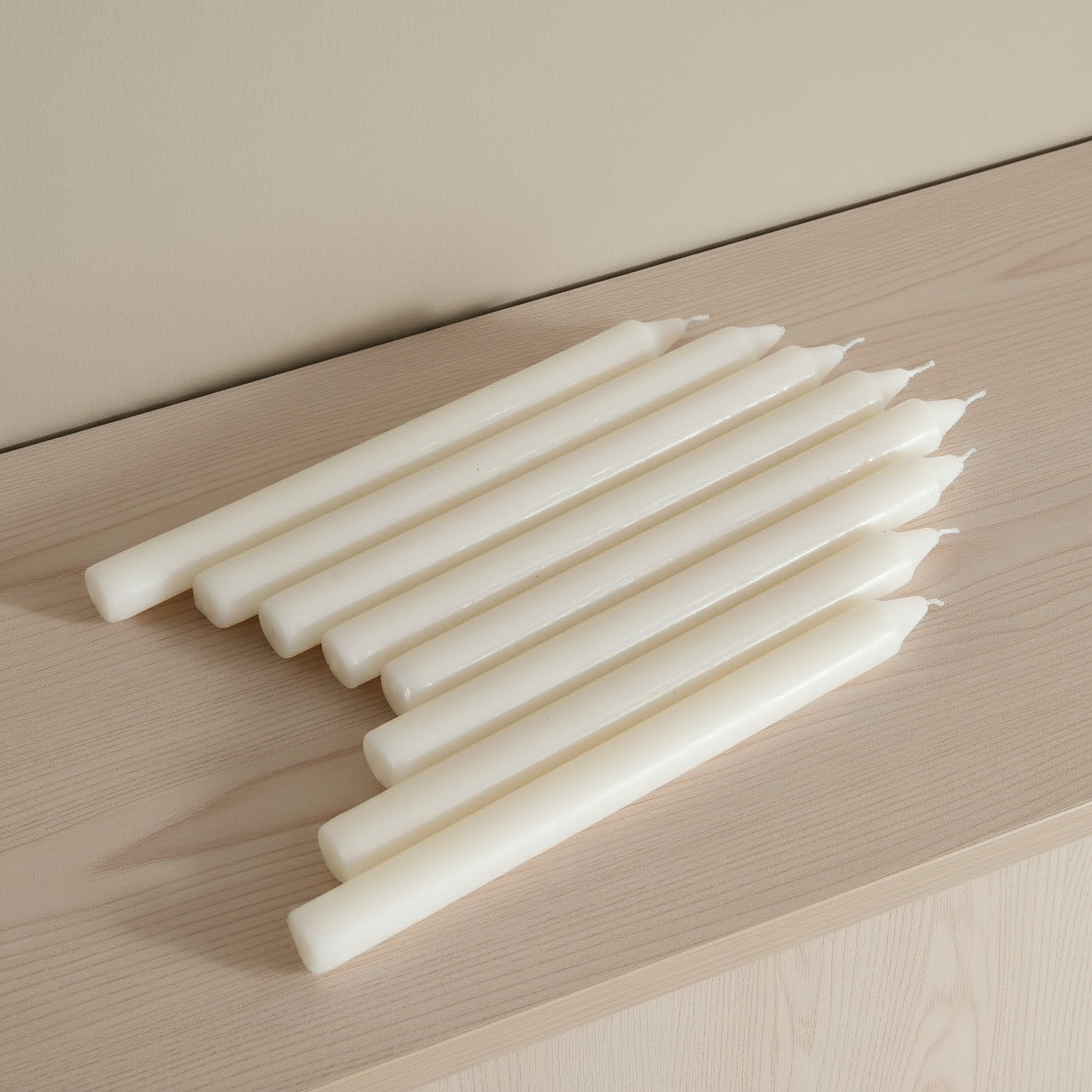 Luna 8-Piece Unscented Taper Candle Set - 25 cm-hbxlivingroom-decorandaccessories-candles-image-2