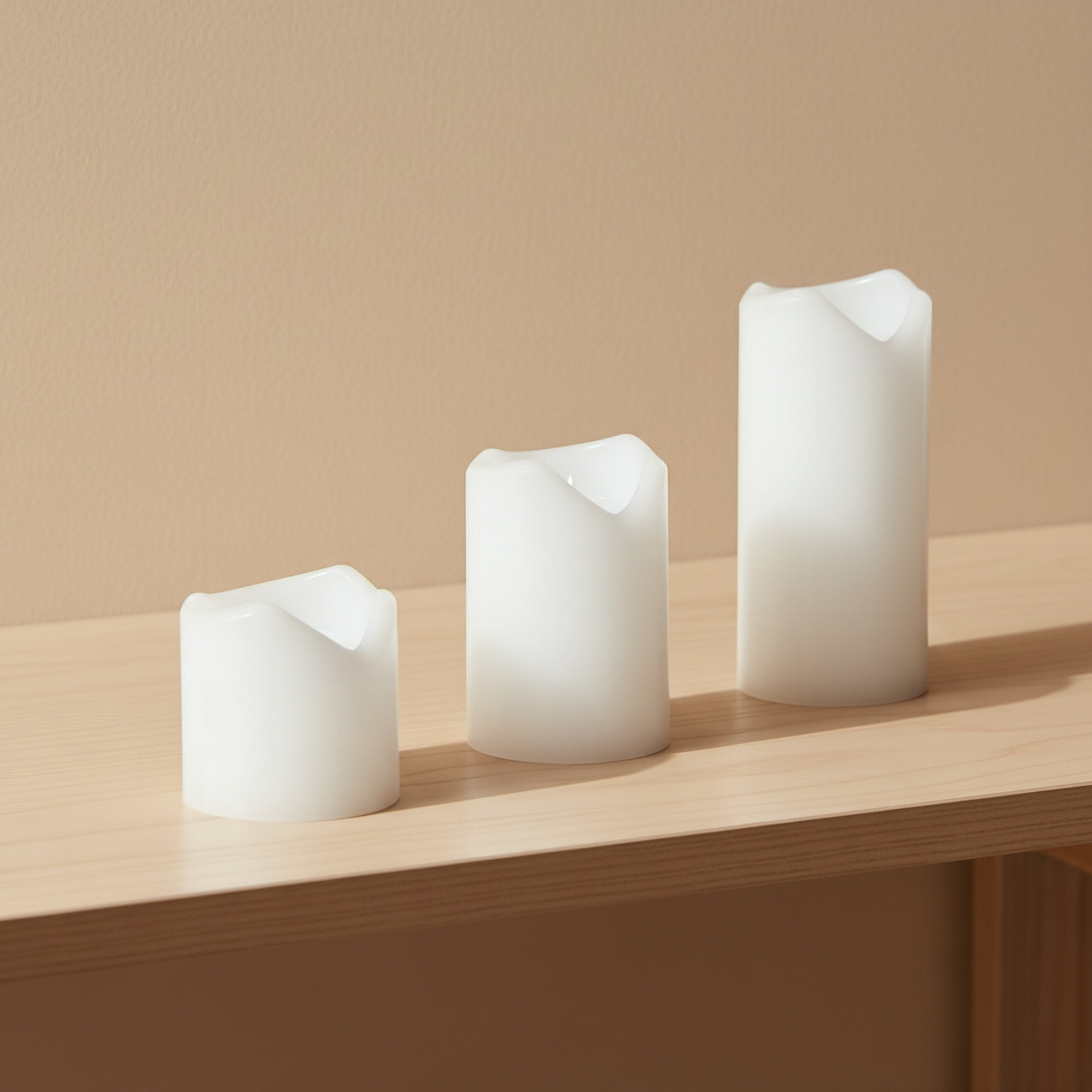 Luna 3-Piece LED Flameless Wax Candle Set-hbxlivingroom-decorandaccessories-candles-image-2