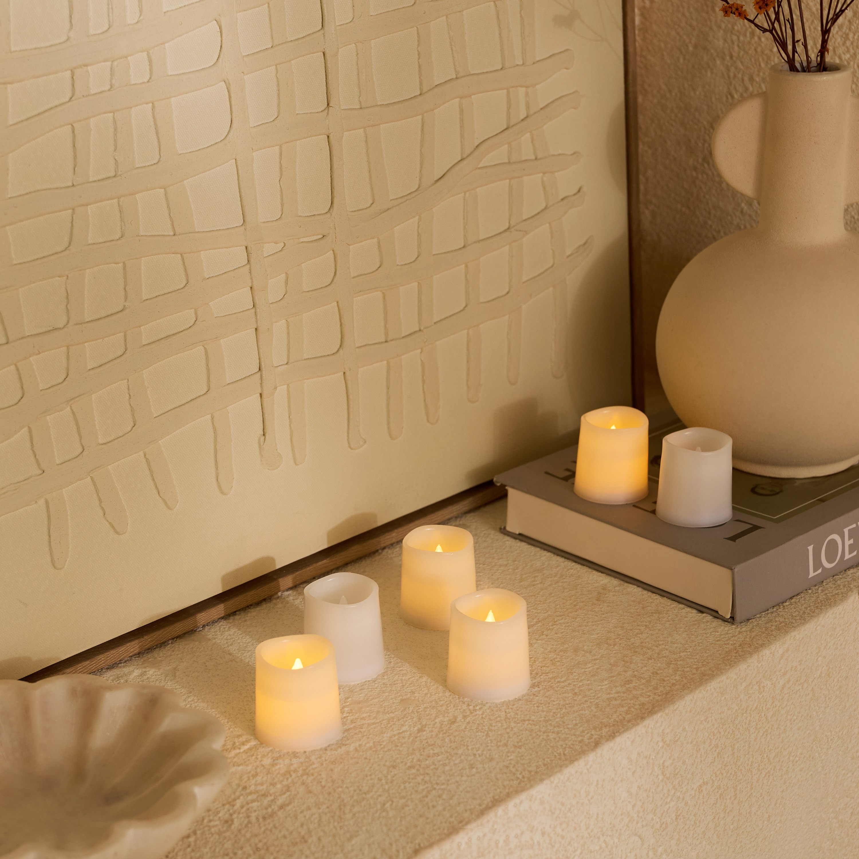 طقم شموع صغيرة فوتيف إل إي دي 6 قطع من لونا-hbxlivingroom-decorandaccessories-candles-image-8
