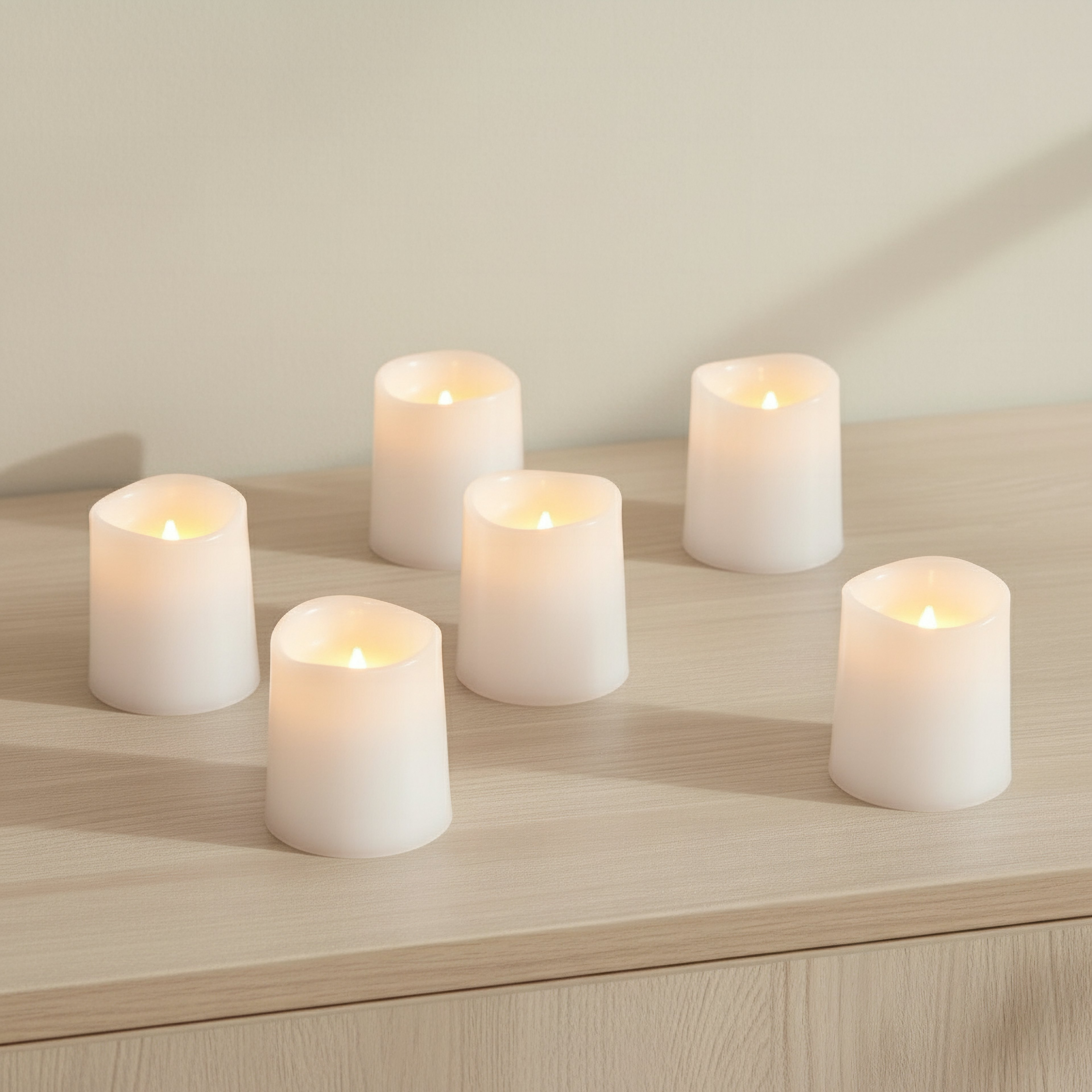 طقم شموع صغيرة فوتيف إل إي دي 6 قطع من لونا-hbxlivingroom-decorandaccessories-candles-image-4