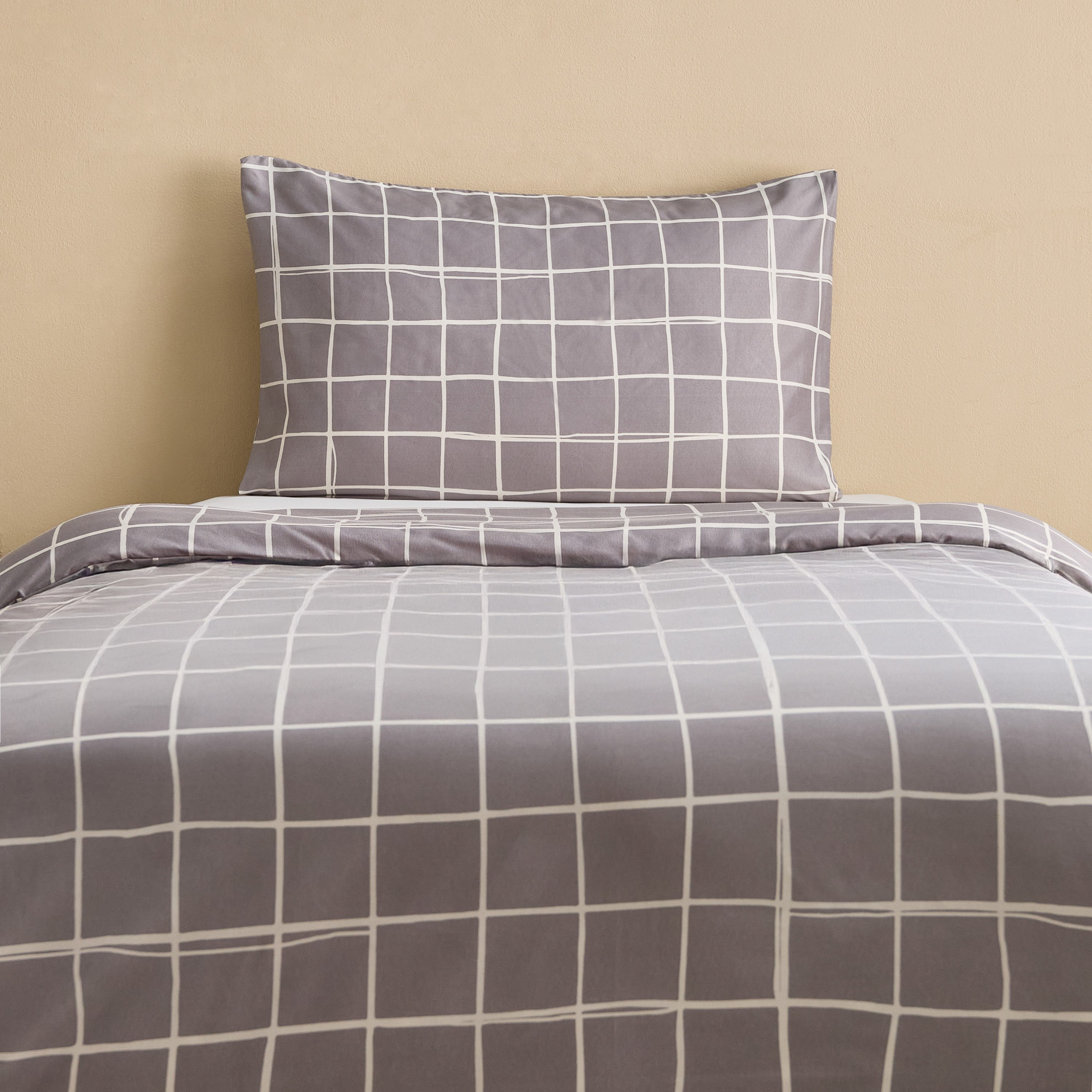 Matrix Acron 2-Piece Microfiber Printed Single Duvet Cover Set - 135x200 cm-hbxhomeware-hbxbedroom-image-2