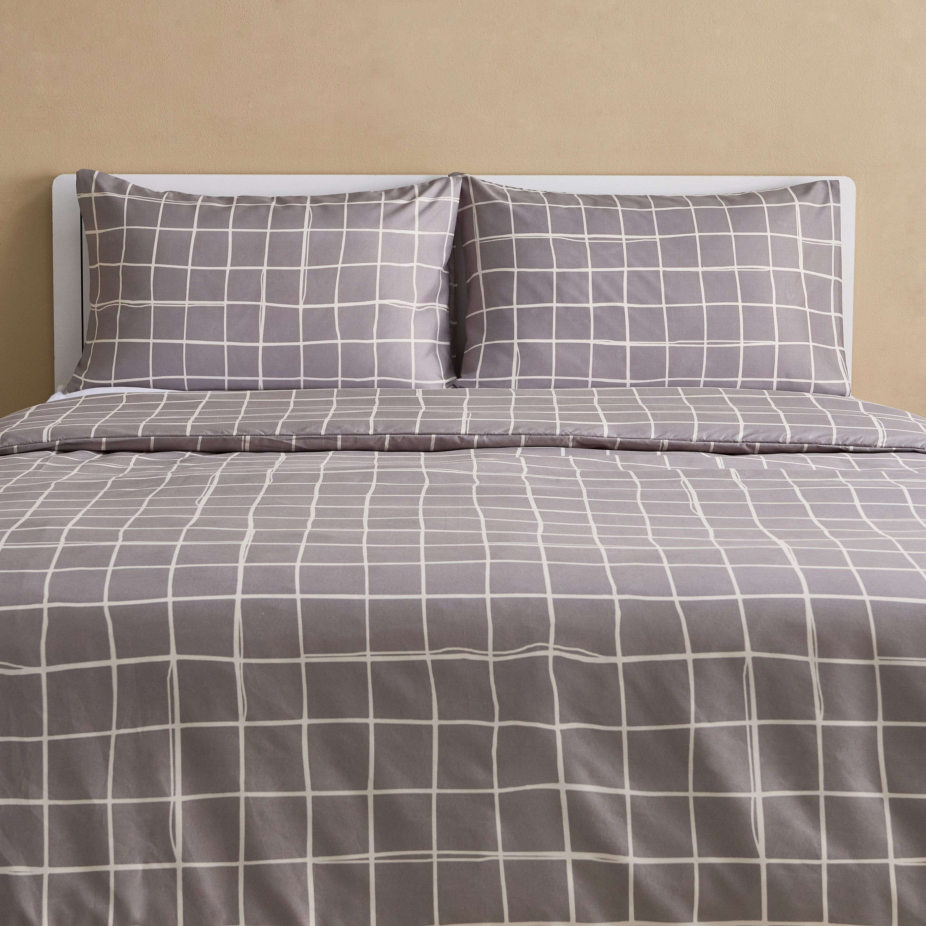 Matrix Acron 3-Piece Microfiber Printed Queen King Duvet Cover Set - 220x220 cm-hbxhomeware-hbxbedroom-image-2