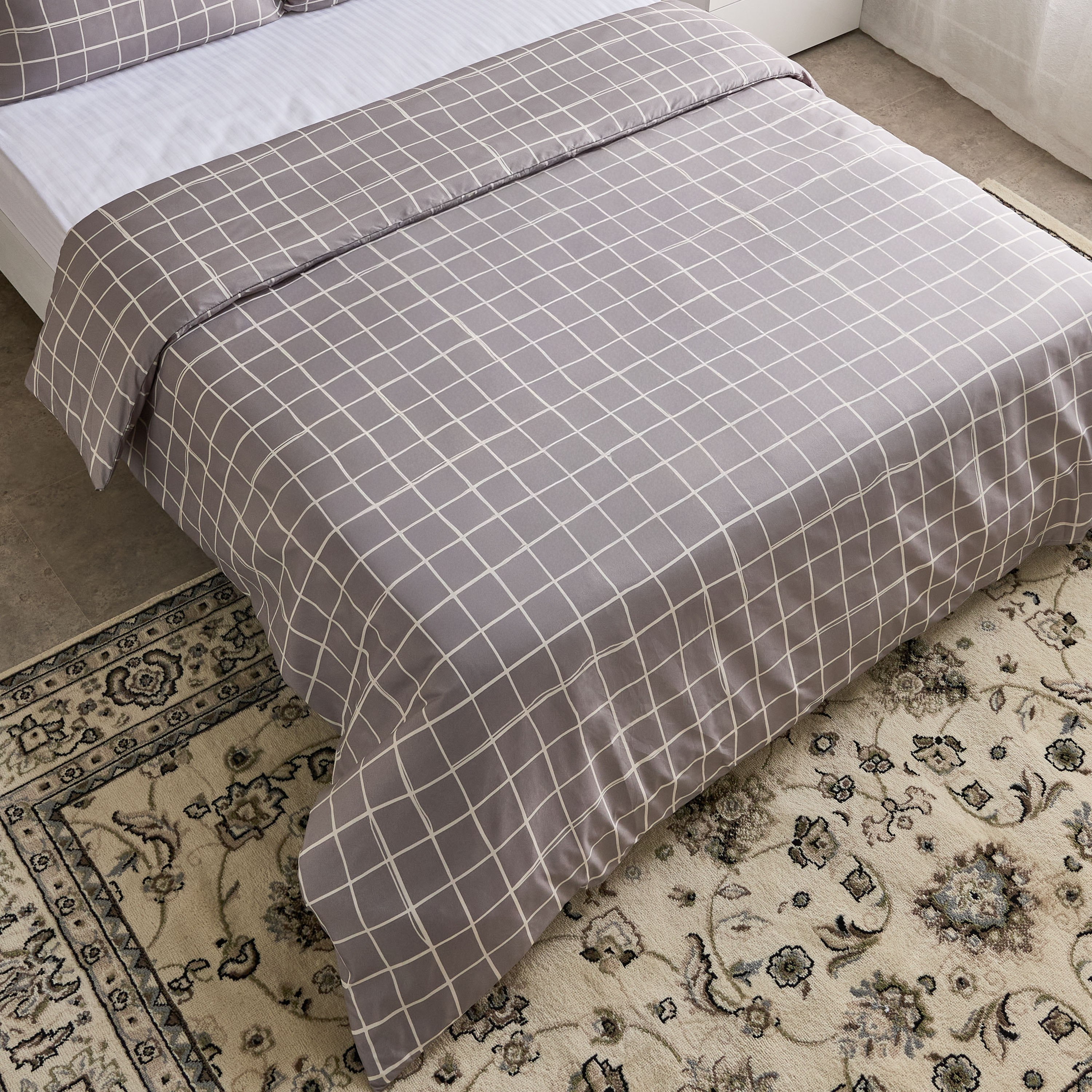 Matrix Acron 3-Piece Microfiber Printed Queen King Duvet Cover Set - 220x220 cm-hbxhomeware-hbxbedroom-image-3