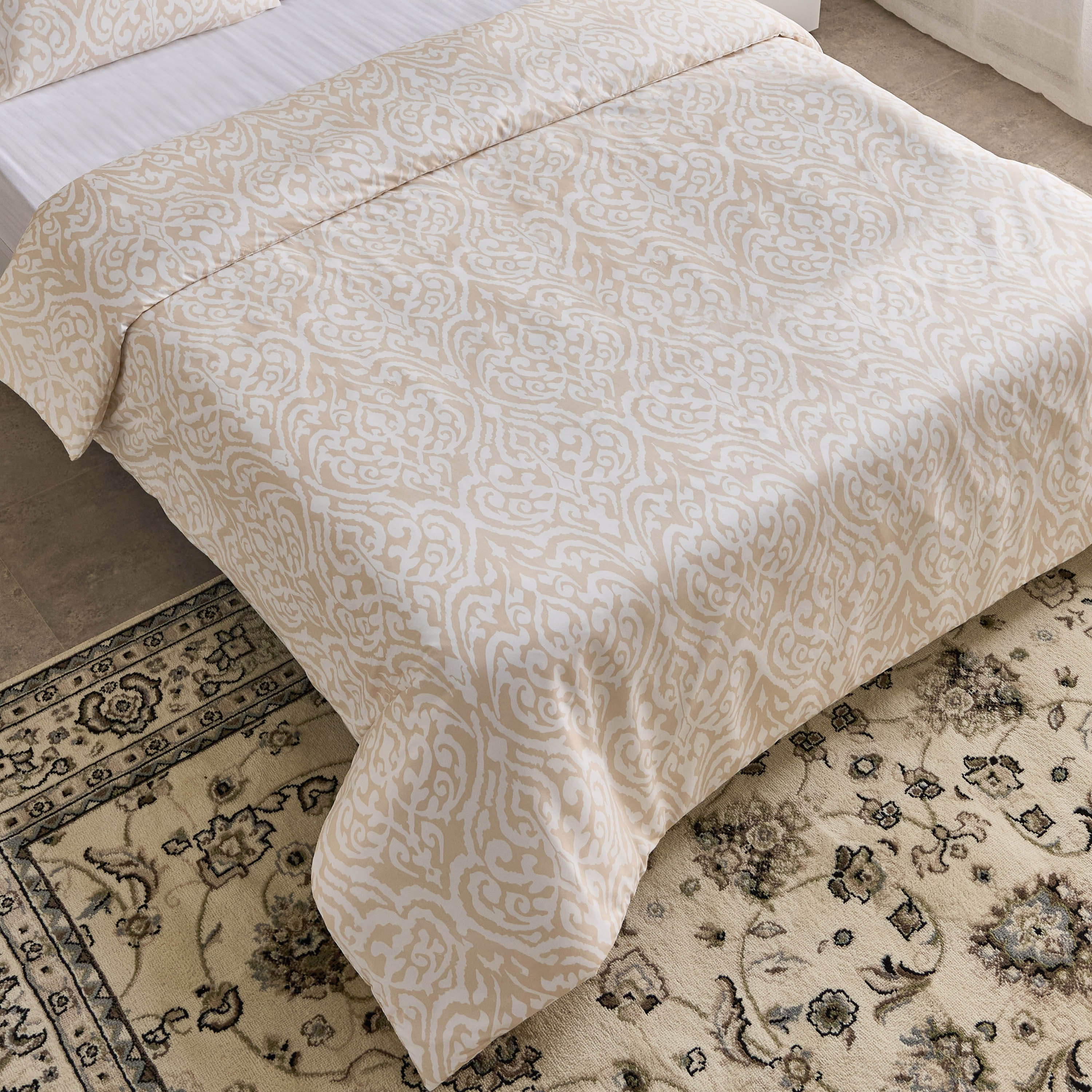 طقم غطاء لحاف كوين/كينج من الألياف الدقيقة 3 قطع بطبعات إيسن من ماتريكس - 220x220 سم-hbxhomeware-hbxbedroom-image-3