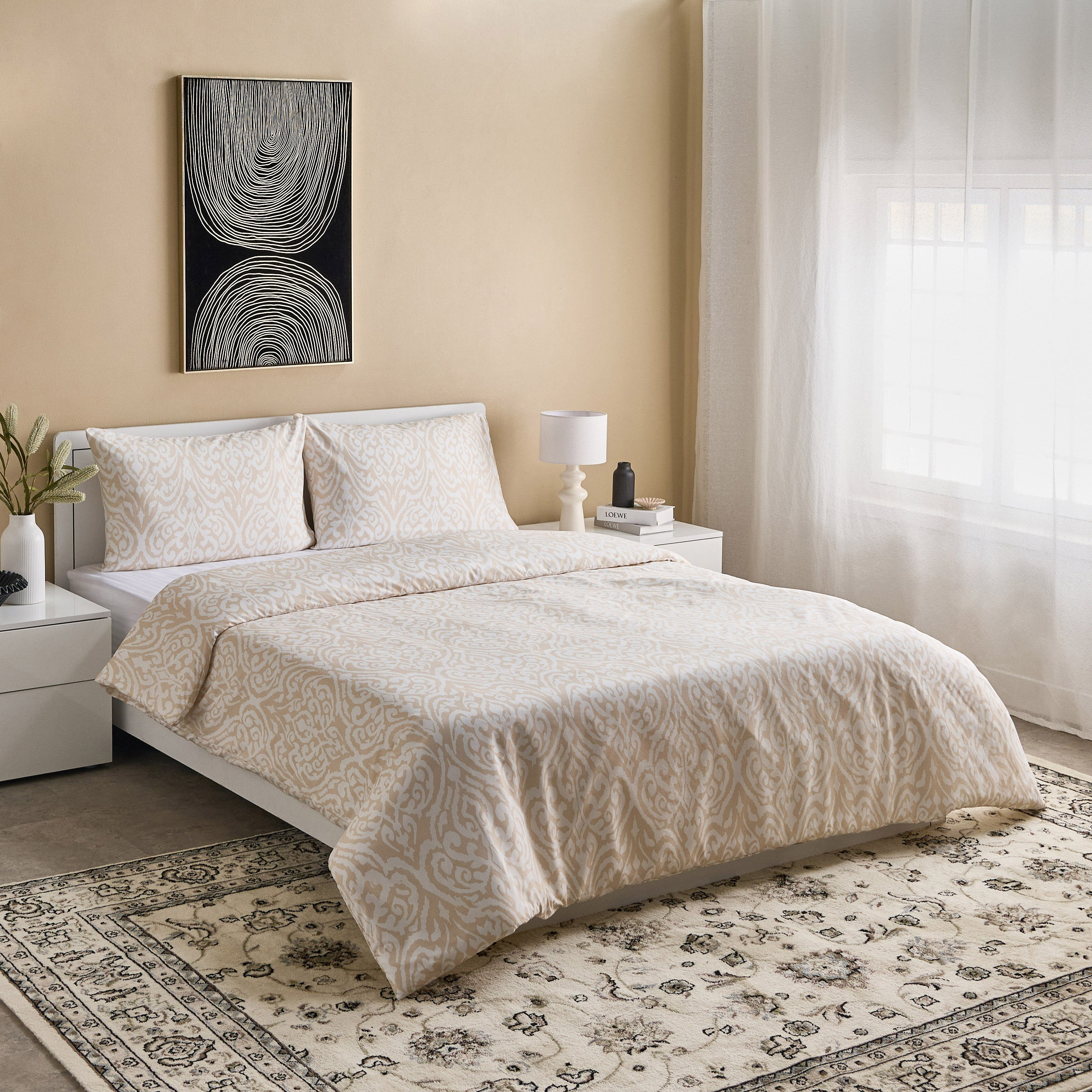 طقم غطاء لحاف كوين/كينج من الألياف الدقيقة 3 قطع بطبعات إيسن من ماتريكس - 220x220 سم-hbxhomeware-hbxbedroom-image-8