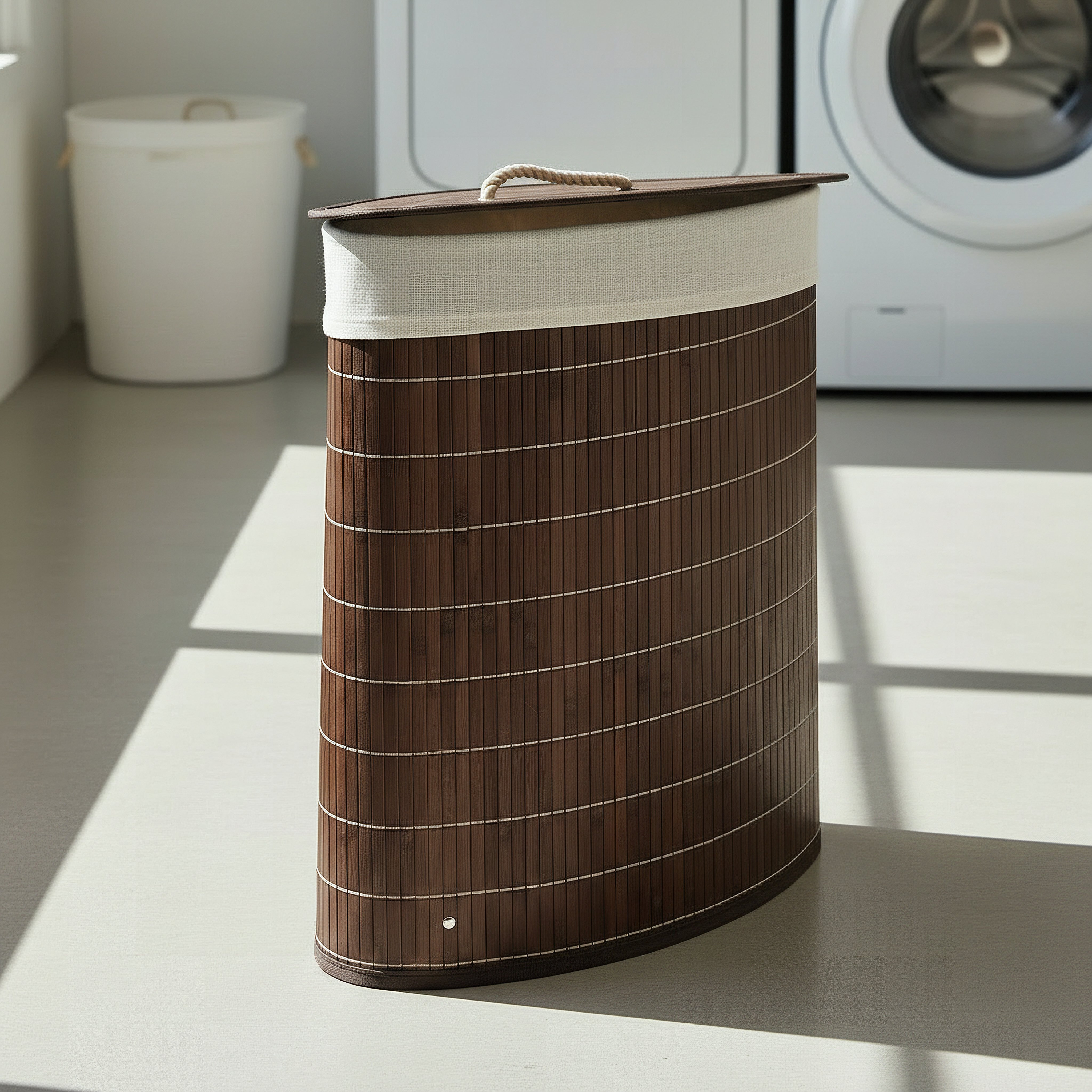 Knock Down Bamboo Corner Laundry Hamper-hbxbathroom-bathroomstorage-laundryhampers-image-4