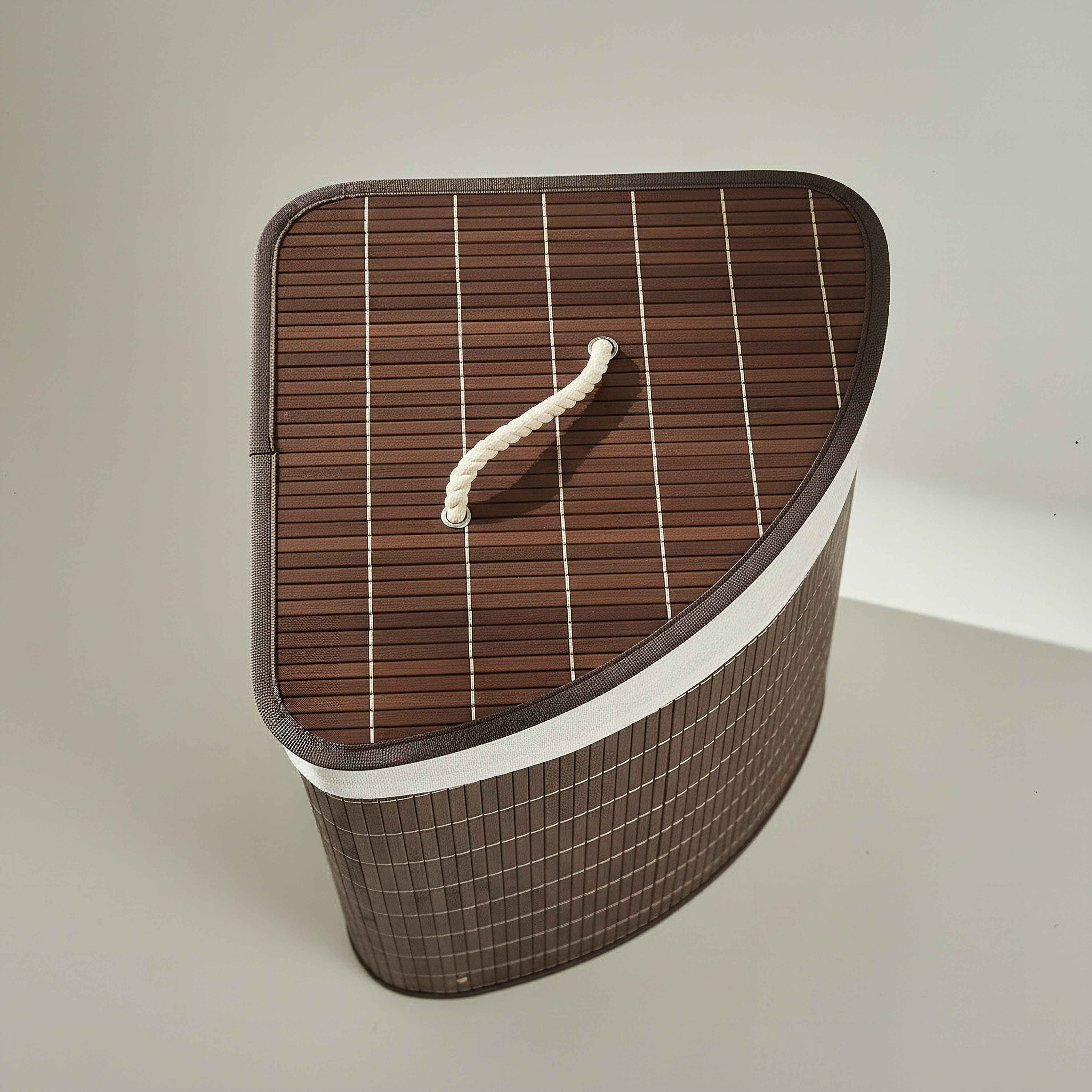 Knock Down Bamboo Corner Laundry Hamper-hbxbathroom-bathroomstorage-laundryhampers-image-2
