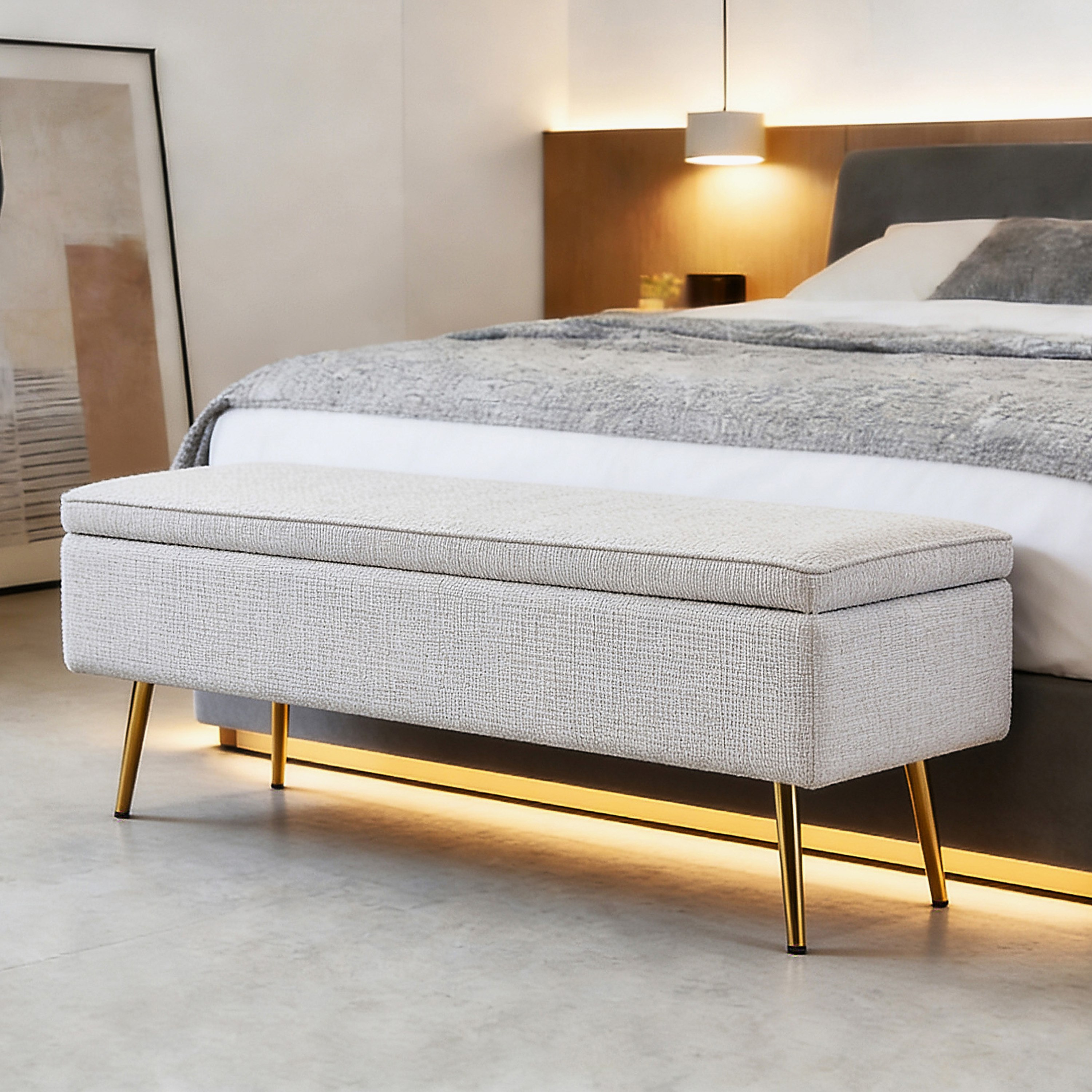 مقعد بنش سرير من بيرل-hbxfurniture-sofasandarmchairs-benches-image-1