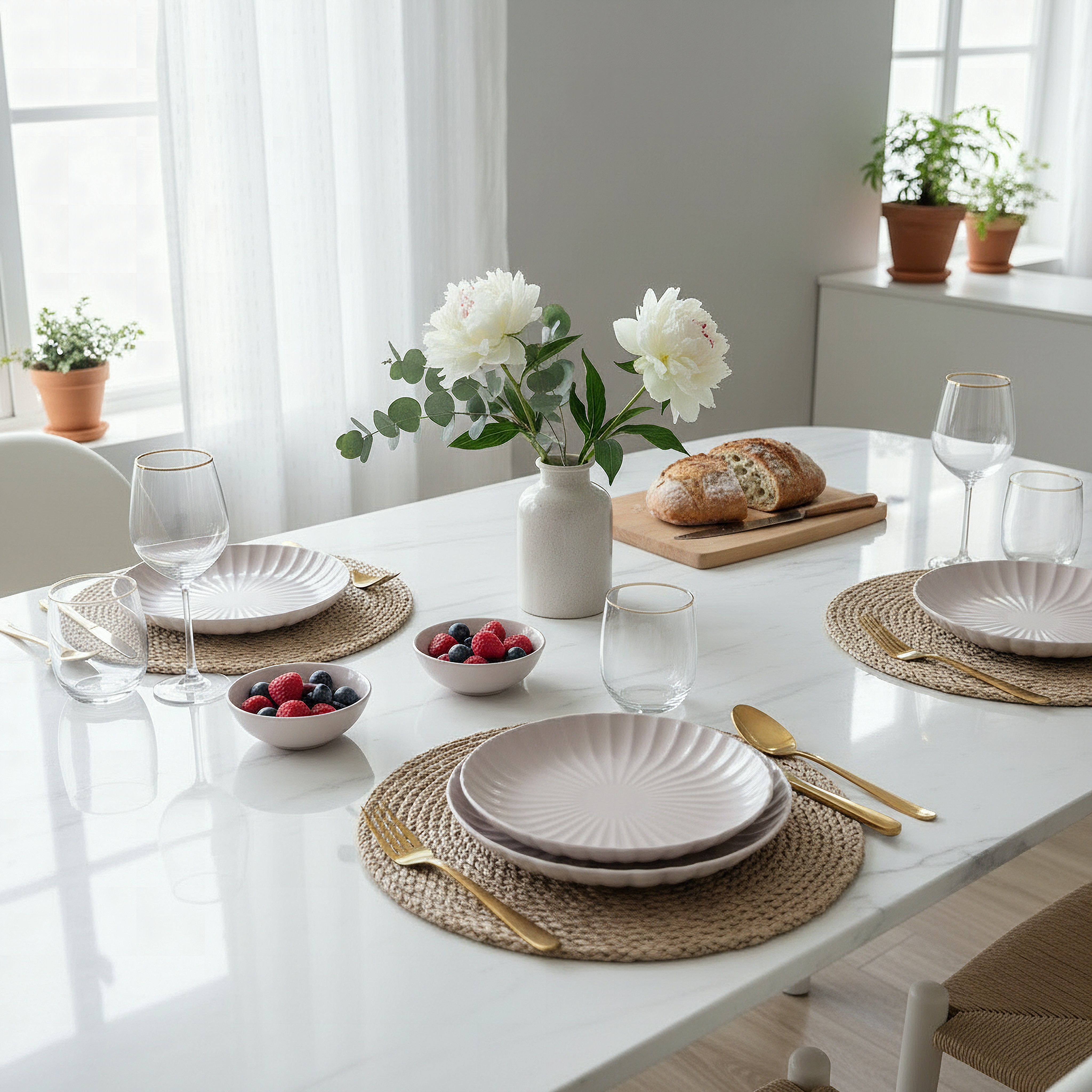 Siam Scallop Dinner Plate - 27 cm-hbxdecorandfurnishings-tabletop-crockery-image-4