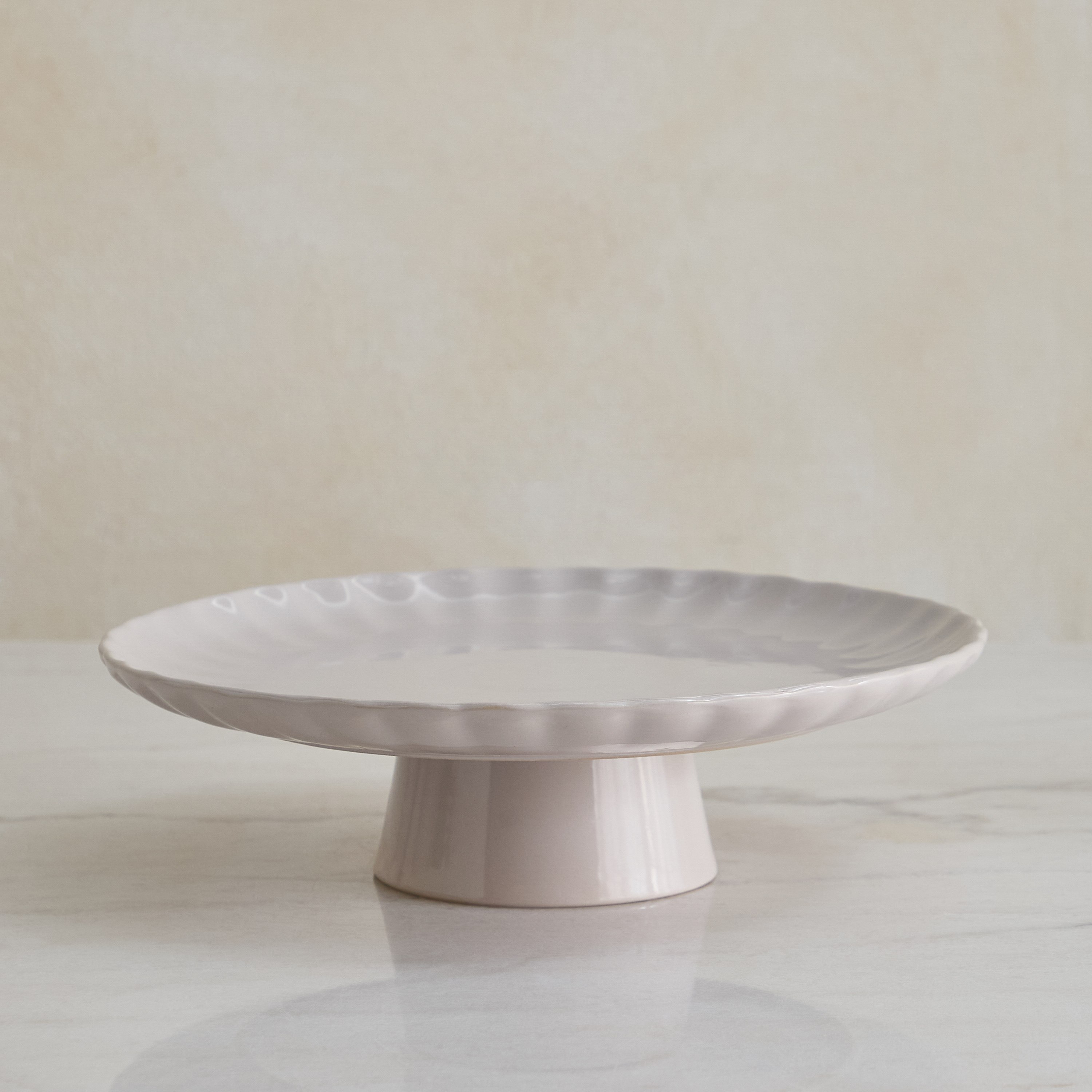 Siam Scallop Pedestal Cake Stand - 30.5 cm-hbxdecorandfurnishings-tabletop-serveware-image-5