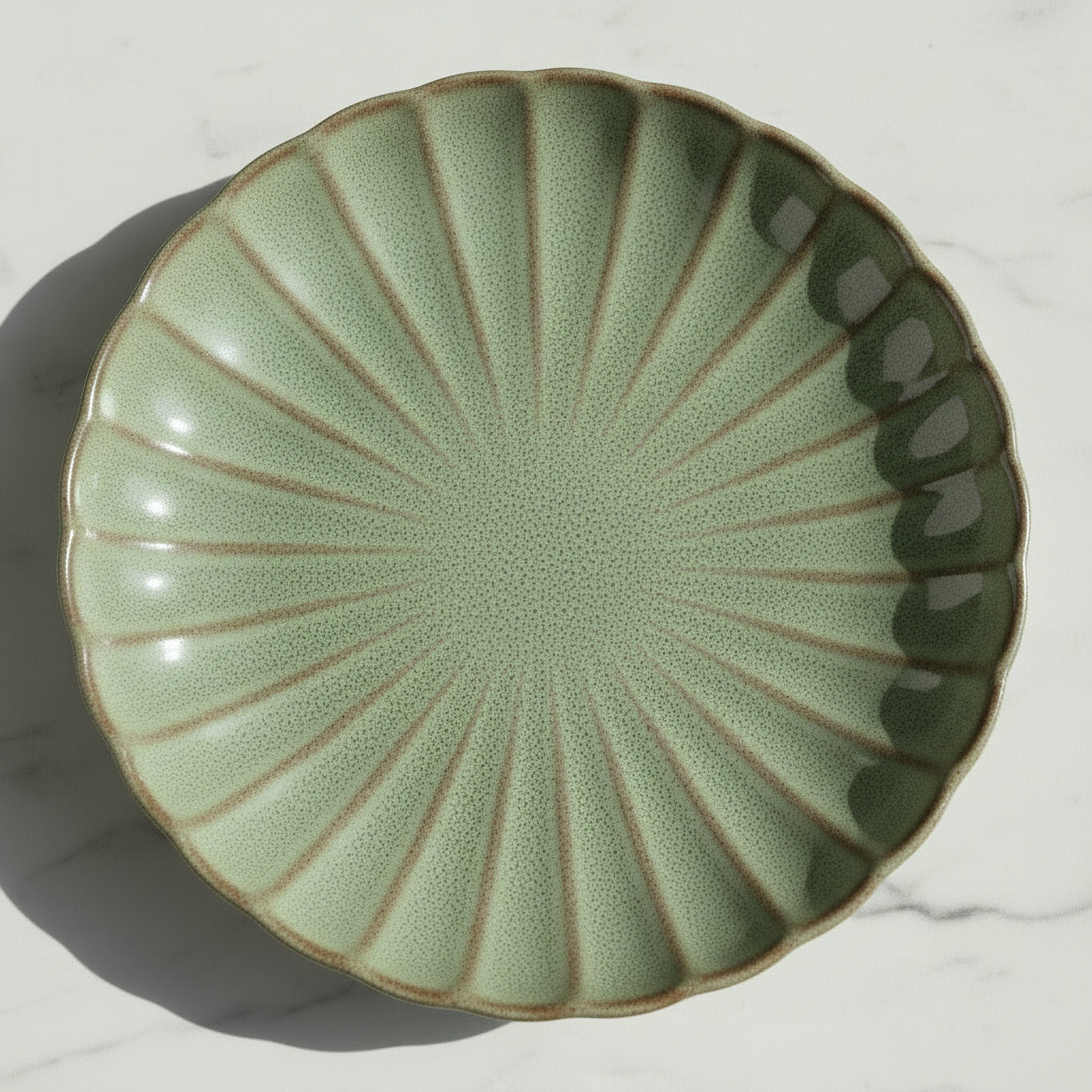 صحن جانبي بتصميم صدفي من سيام - 20 سم-hbxdecorandfurnishings-tabletop-crockery-image-3
