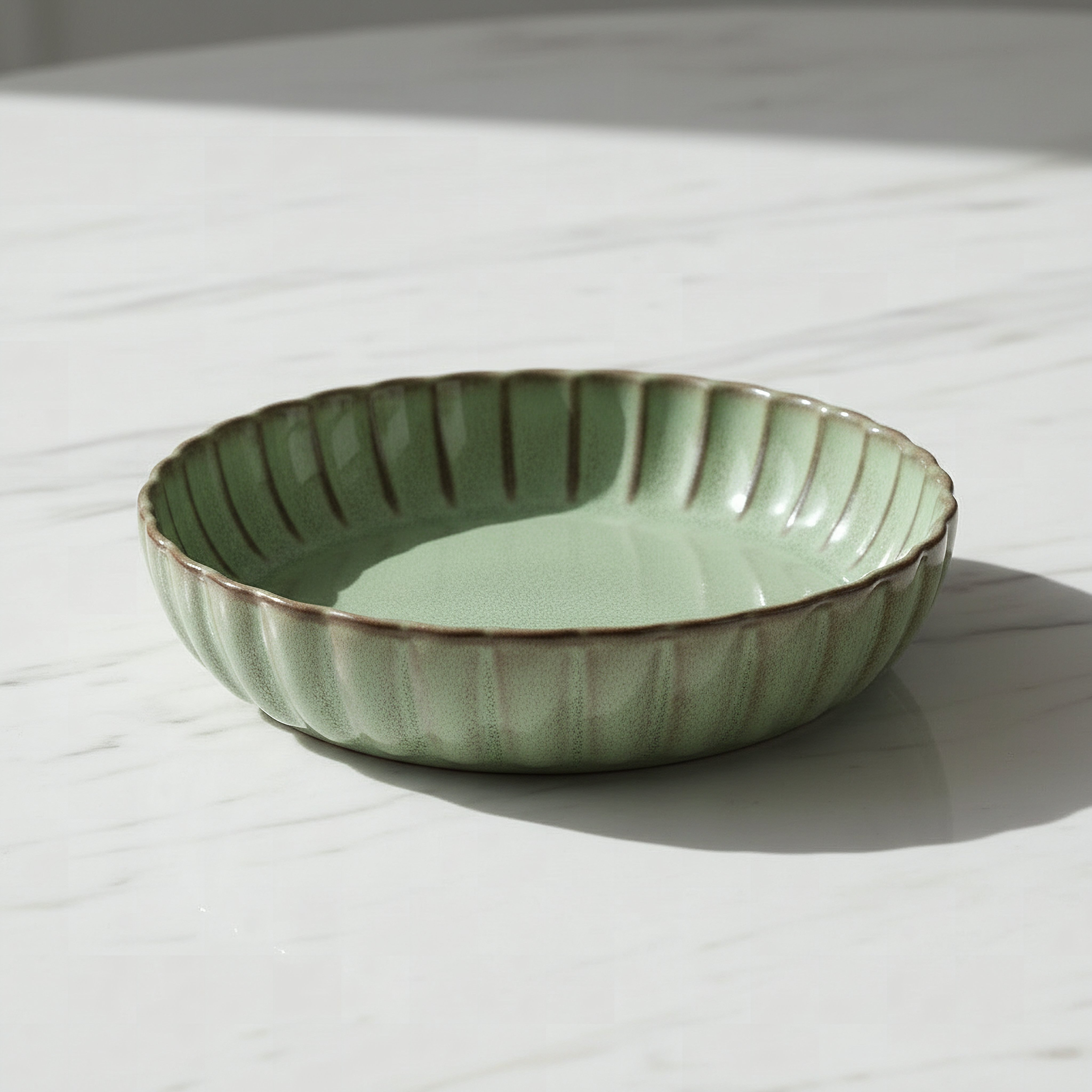 Siam Scallop Soup Plate - 21.5 cm-hbxdecorandfurnishings-tabletop-crockery-image-1