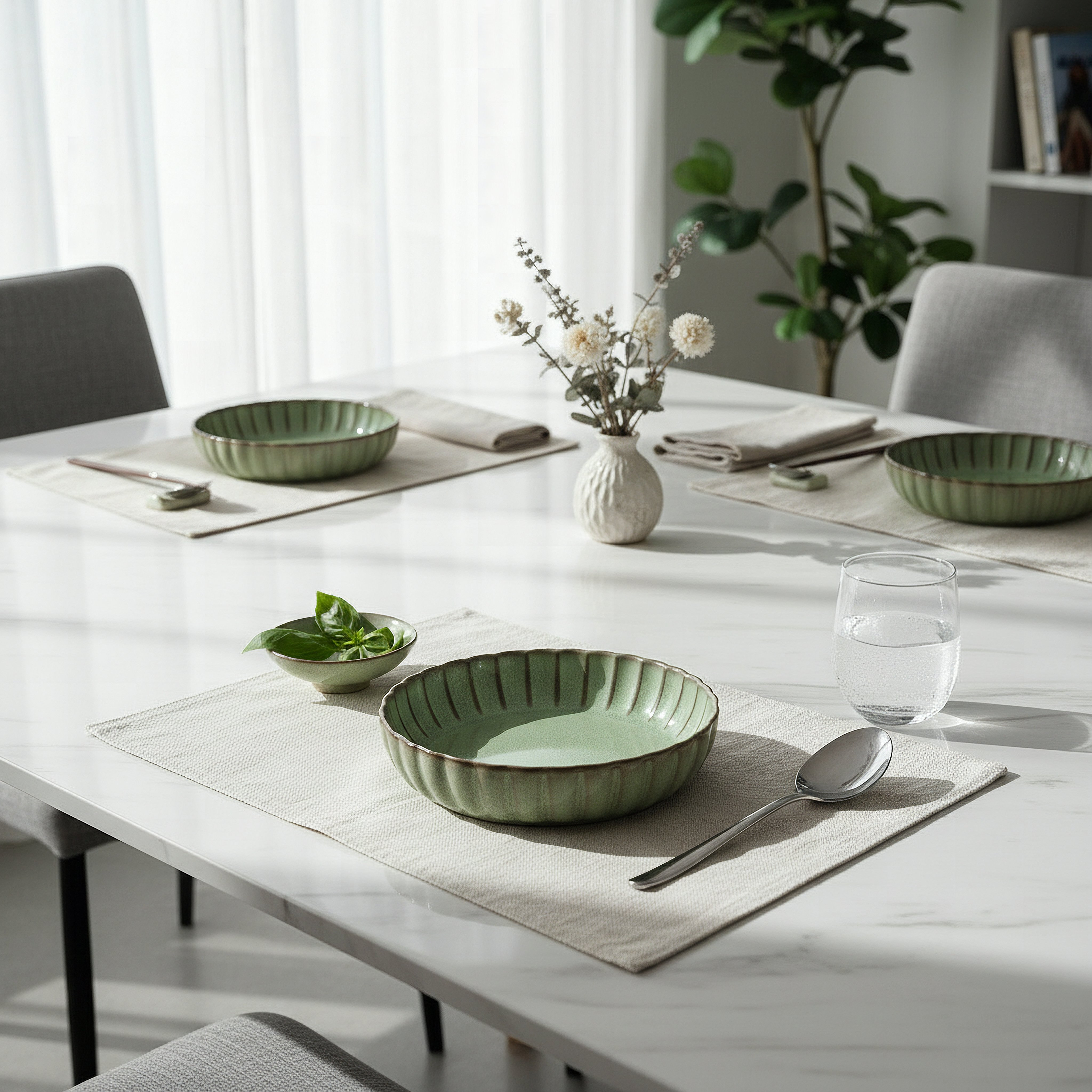 Siam Scallop Soup Plate - 21.5 cm-hbxdecorandfurnishings-tabletop-crockery-image-4