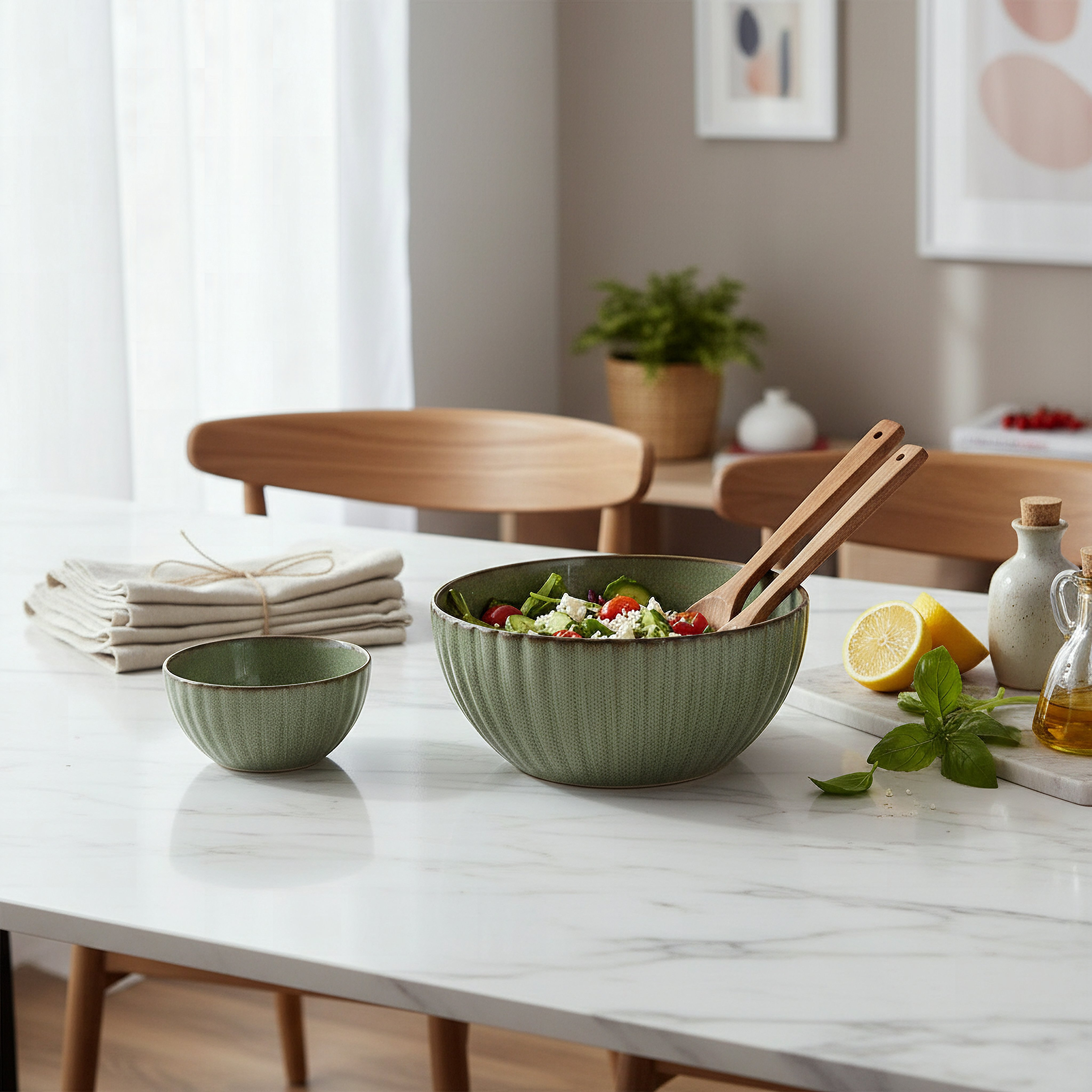 Siam Scallop Serving Bowl - 22.8 cm-hbxdecorandfurnishings-tabletop-crockery-image-4