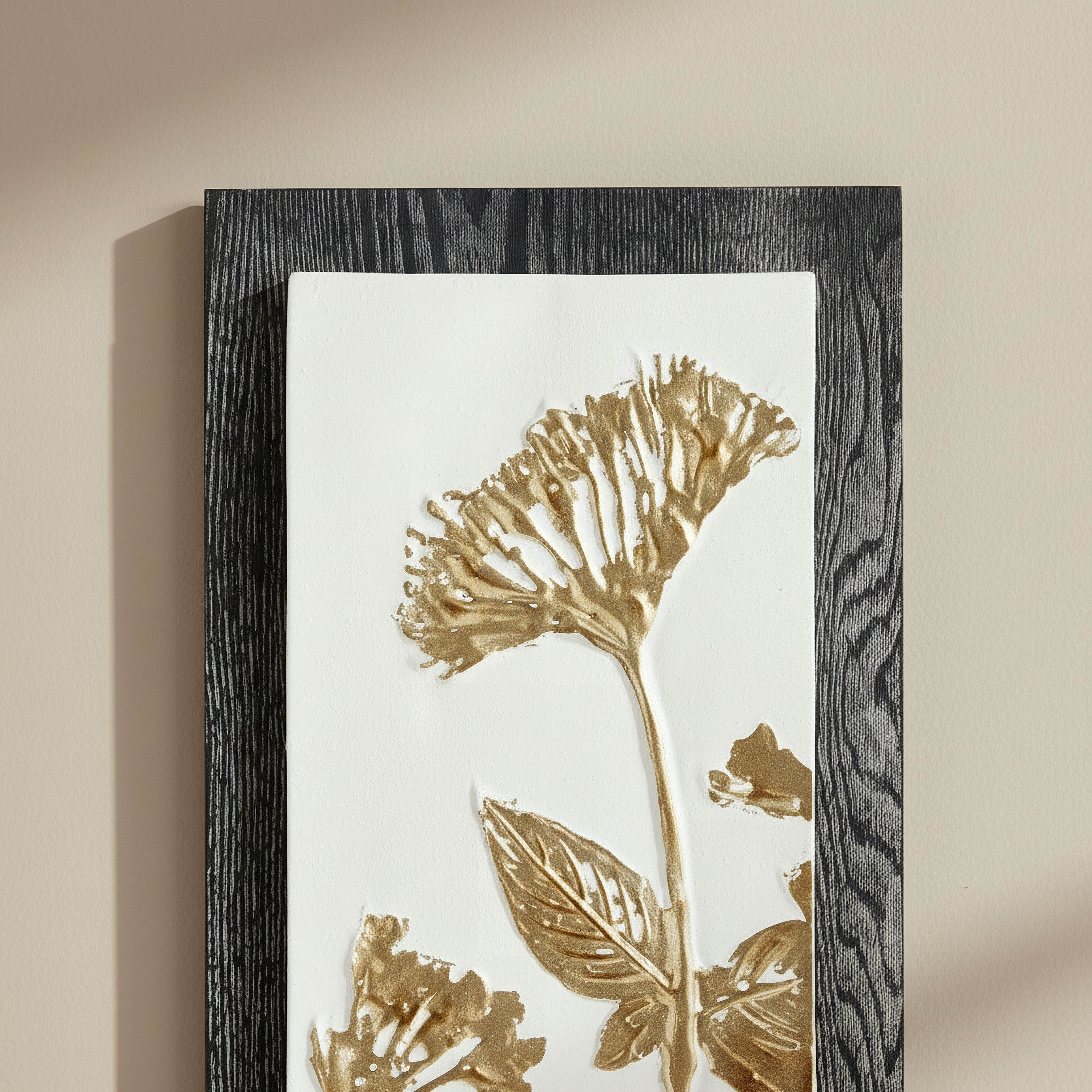Monochrome Percy Evara Metal Wall Decor - 28x60x2.5 cm-hbxdiningroom-walldecor-wallart-image-2