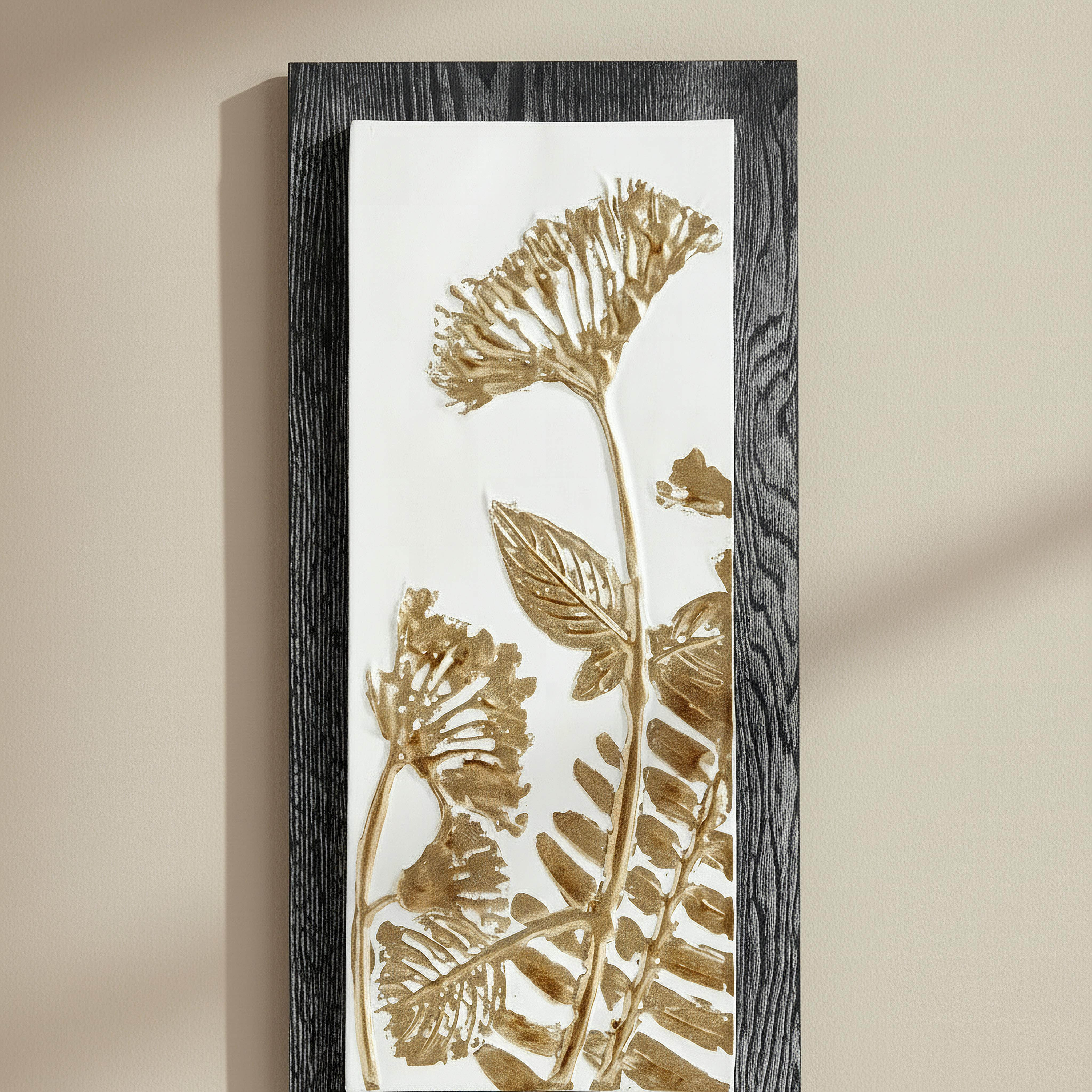Monochrome Percy Evara Metal Wall Decor - 28x60x2.5 cm-hbxdiningroom-walldecor-wallart-image-3