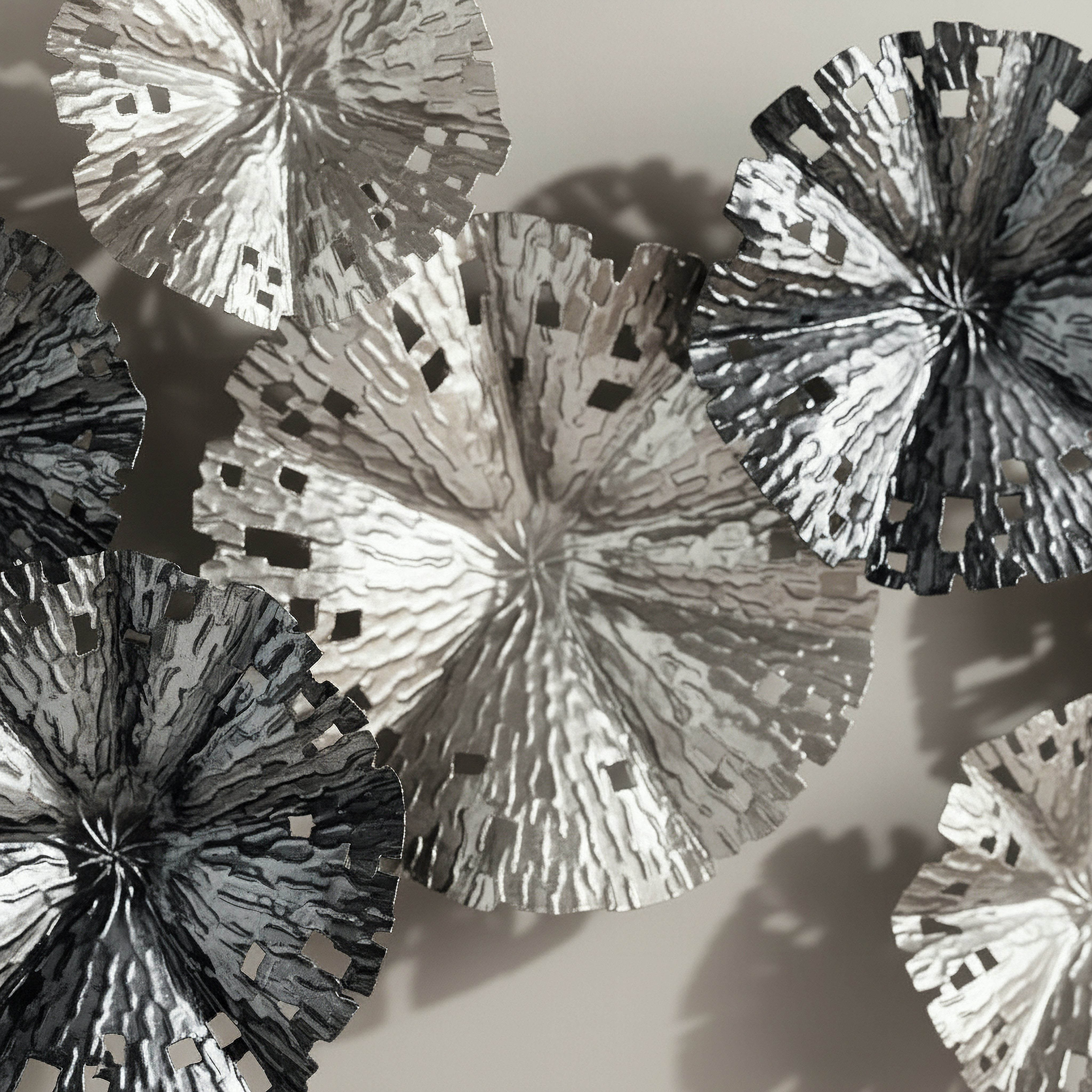 Percy Evara Monochrome Metal Wall Decor - 90x47x6 cm-hbxdiningroom-walldecor-wallart-image-2