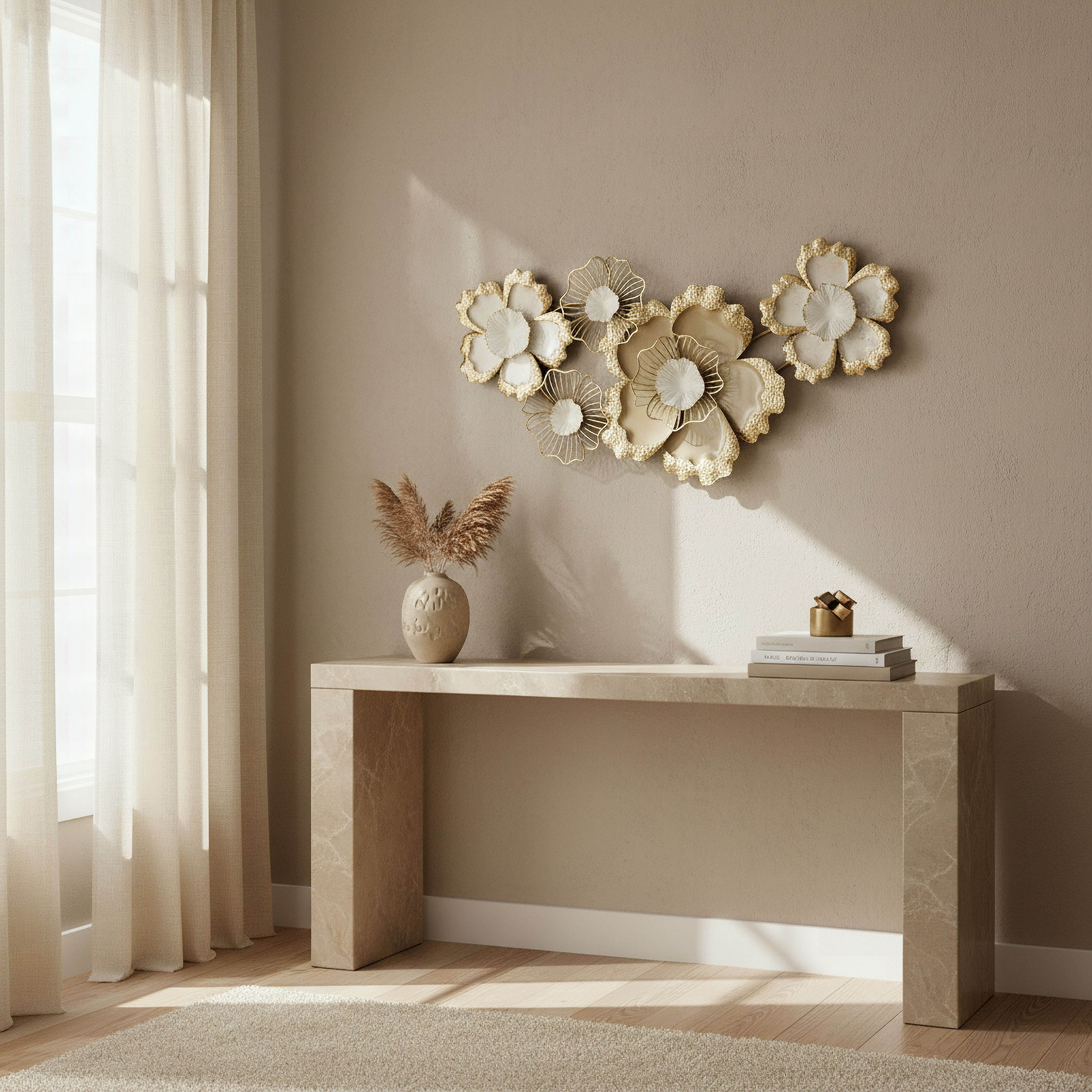 Umber Percy Evara Metal Wall Decor - 91x47x7 cm-hbxdiningroom-walldecor-wallart-image-4