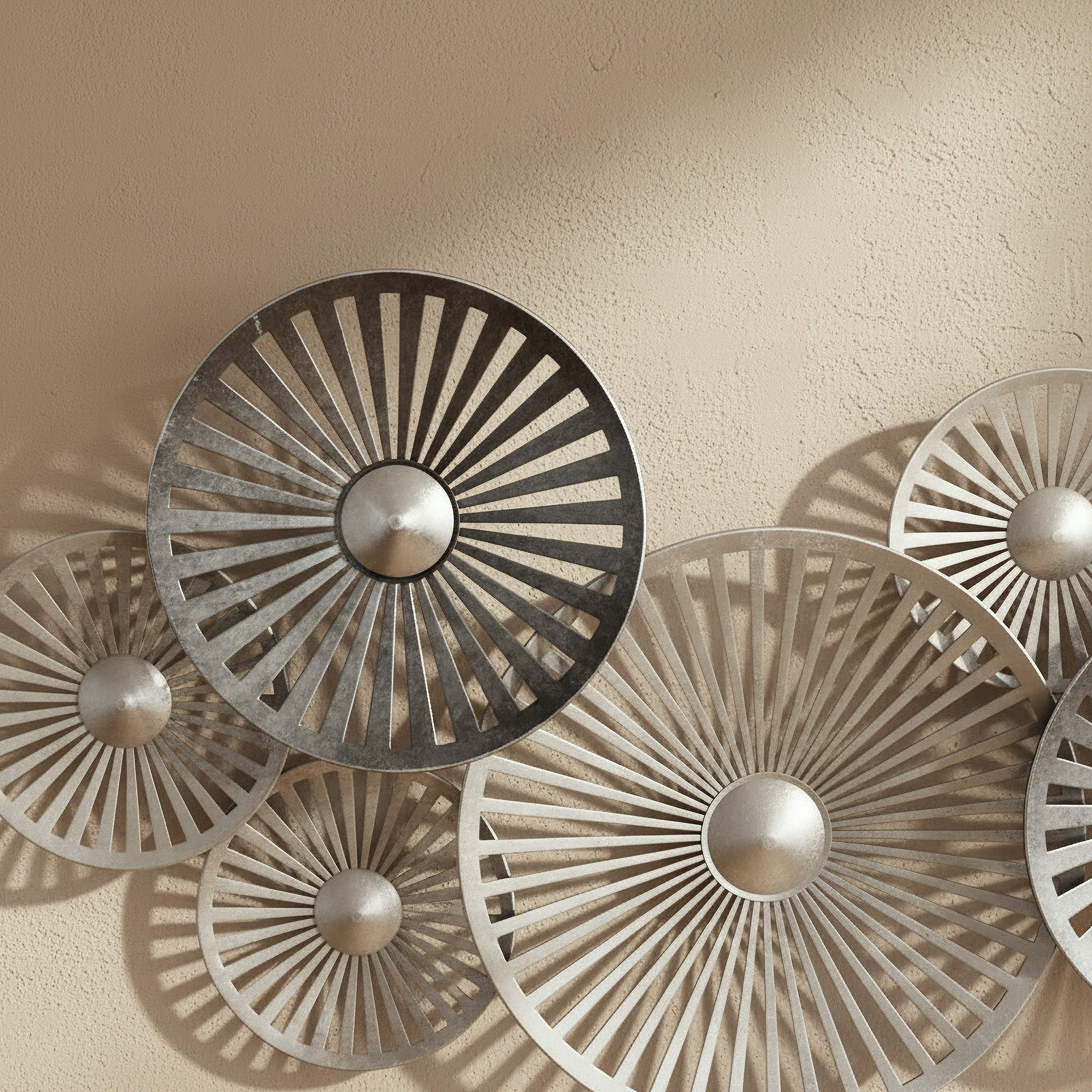 Monochrome Percy Evara Metal Wall Decor - 91x50x7 cm-hbxdiningroom-walldecor-wallart-image-2